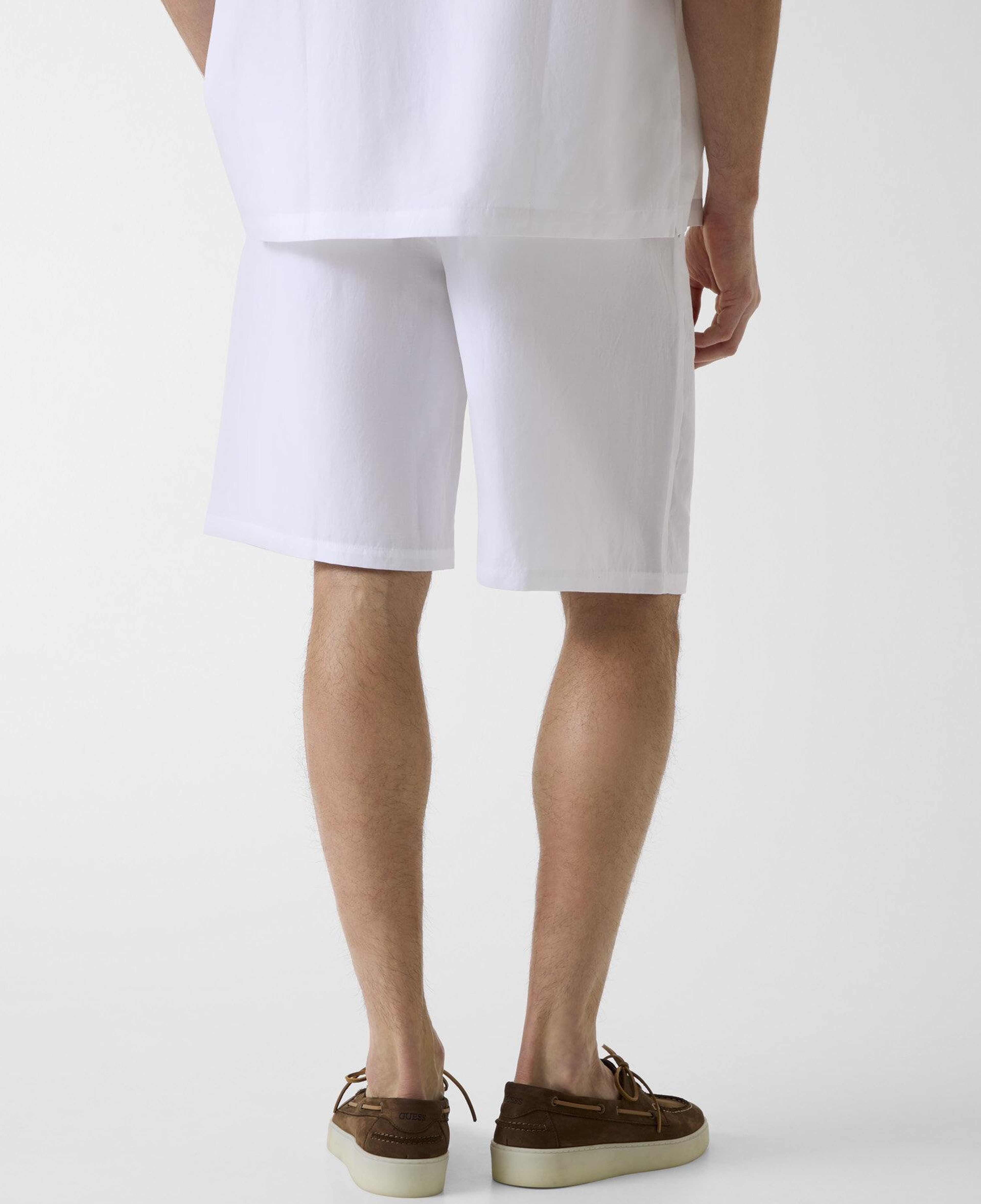 Slub Erkek Keten Karışımlı Loose Fit Şort