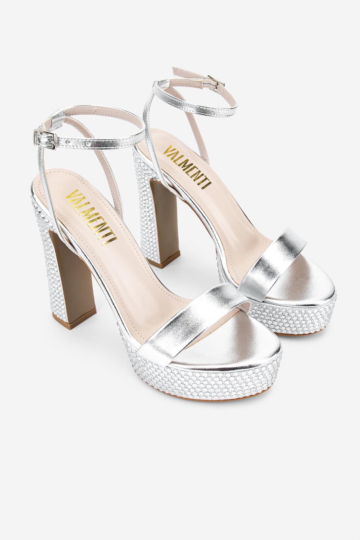 Valmenti Kadın Suni Deri Gri Night Shoes Ayakkabı
