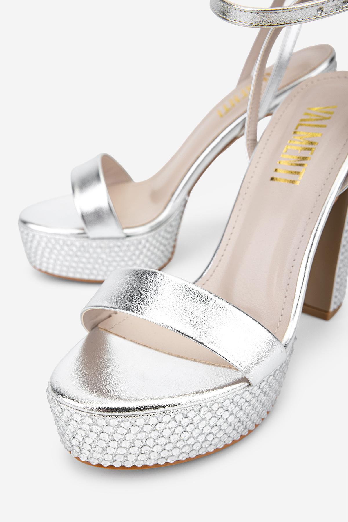 Valmenti Kadın Suni Deri Gri Night Shoes Ayakkabı