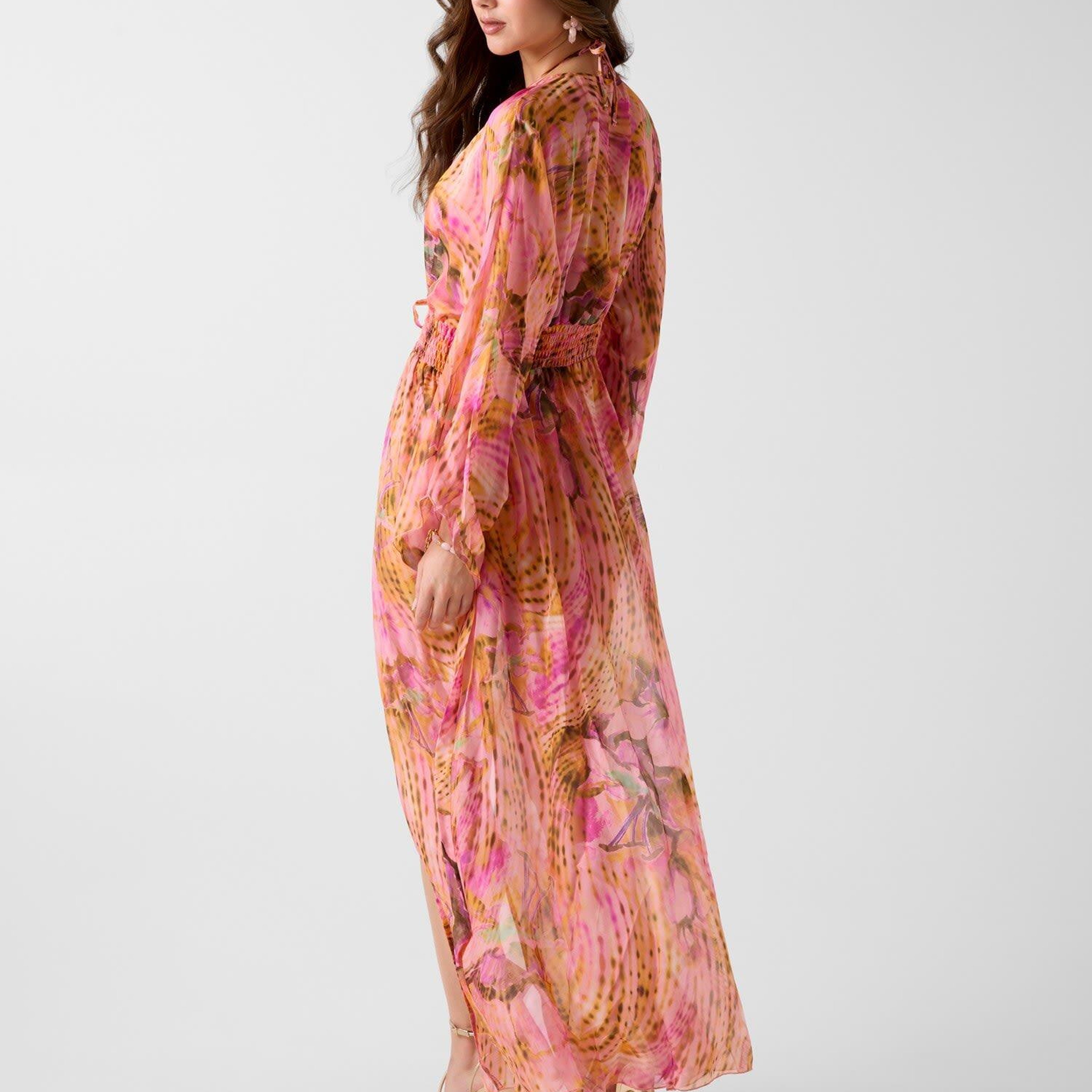 Ines Kadın Ipek Karışımlı Kimono