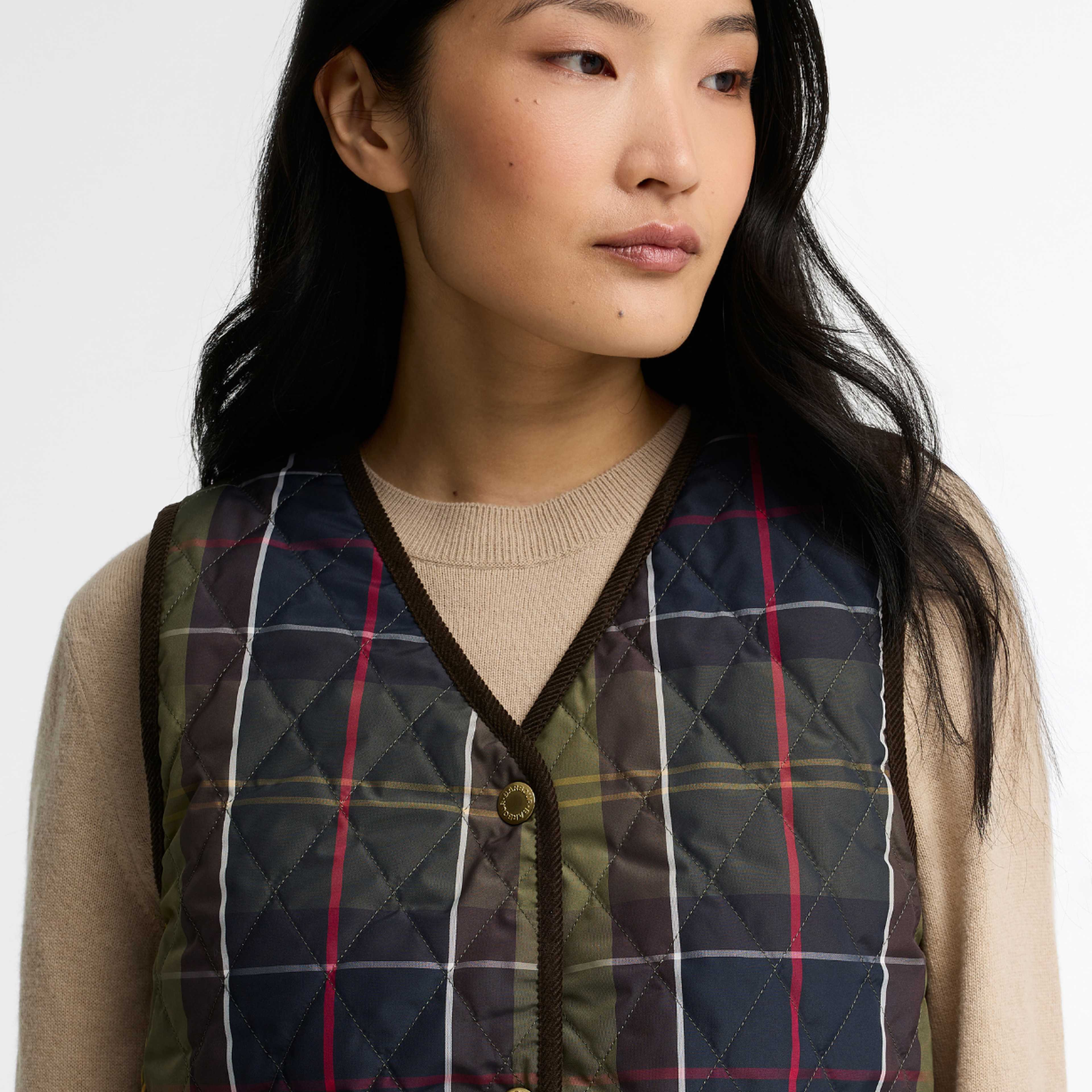 Barbour Tartan Reimagined Icons Reversible İçlik Yelek
