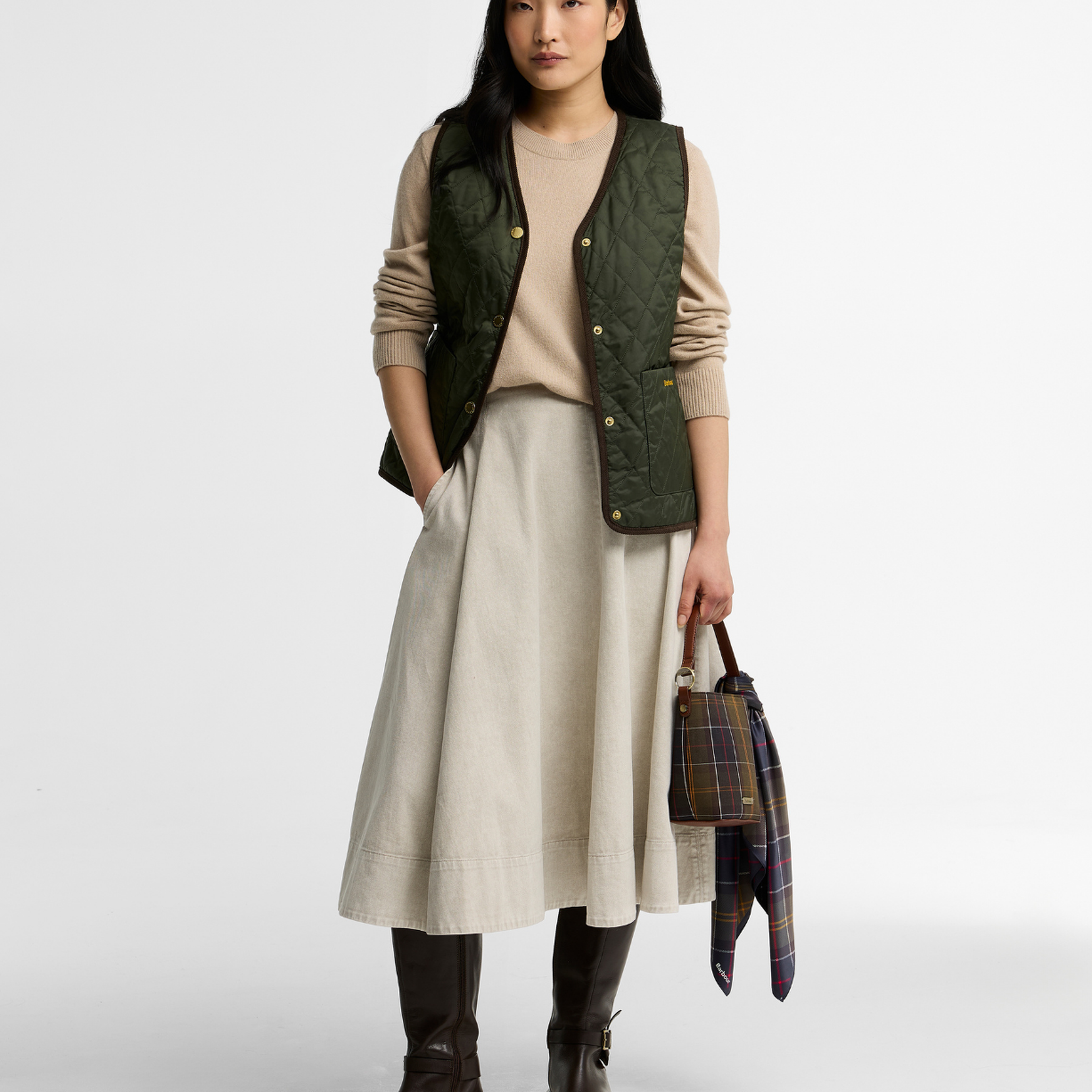 Barbour Tartan Reimagined Icons Reversible İçlik Yelek