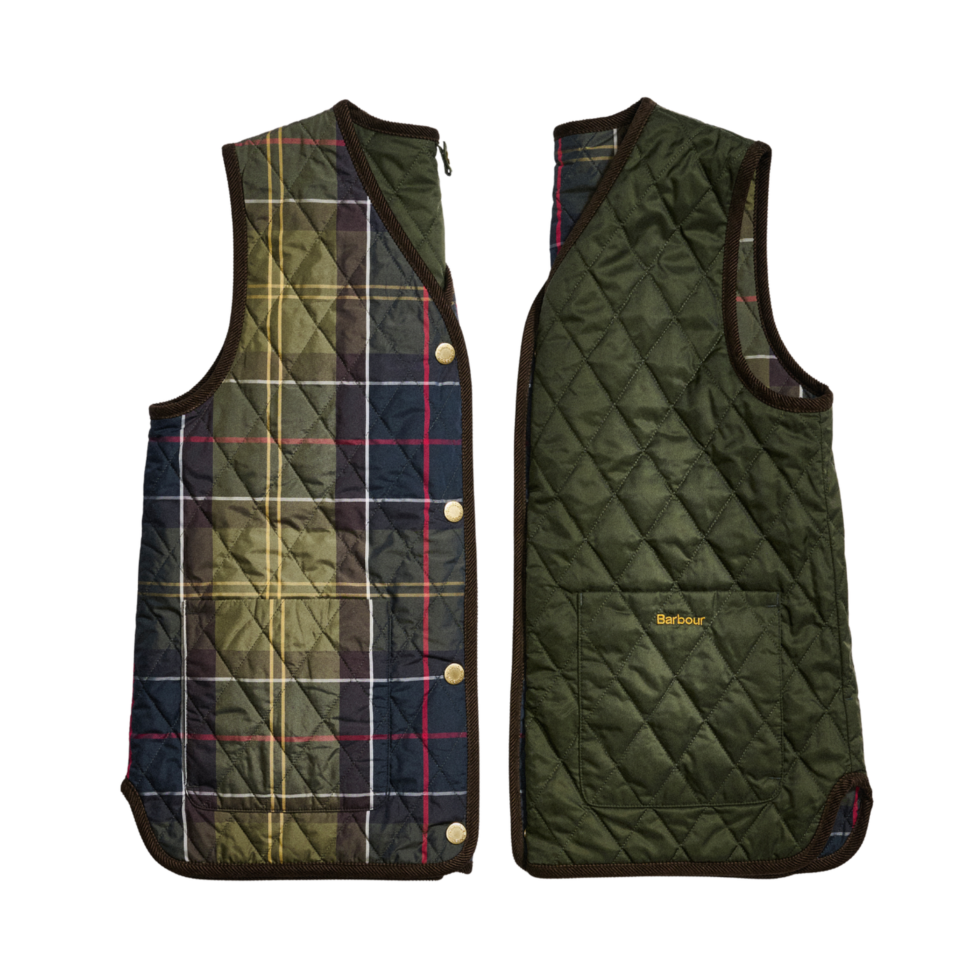 Barbour Tartan Reimagined Icons Reversible İçlik Yelek