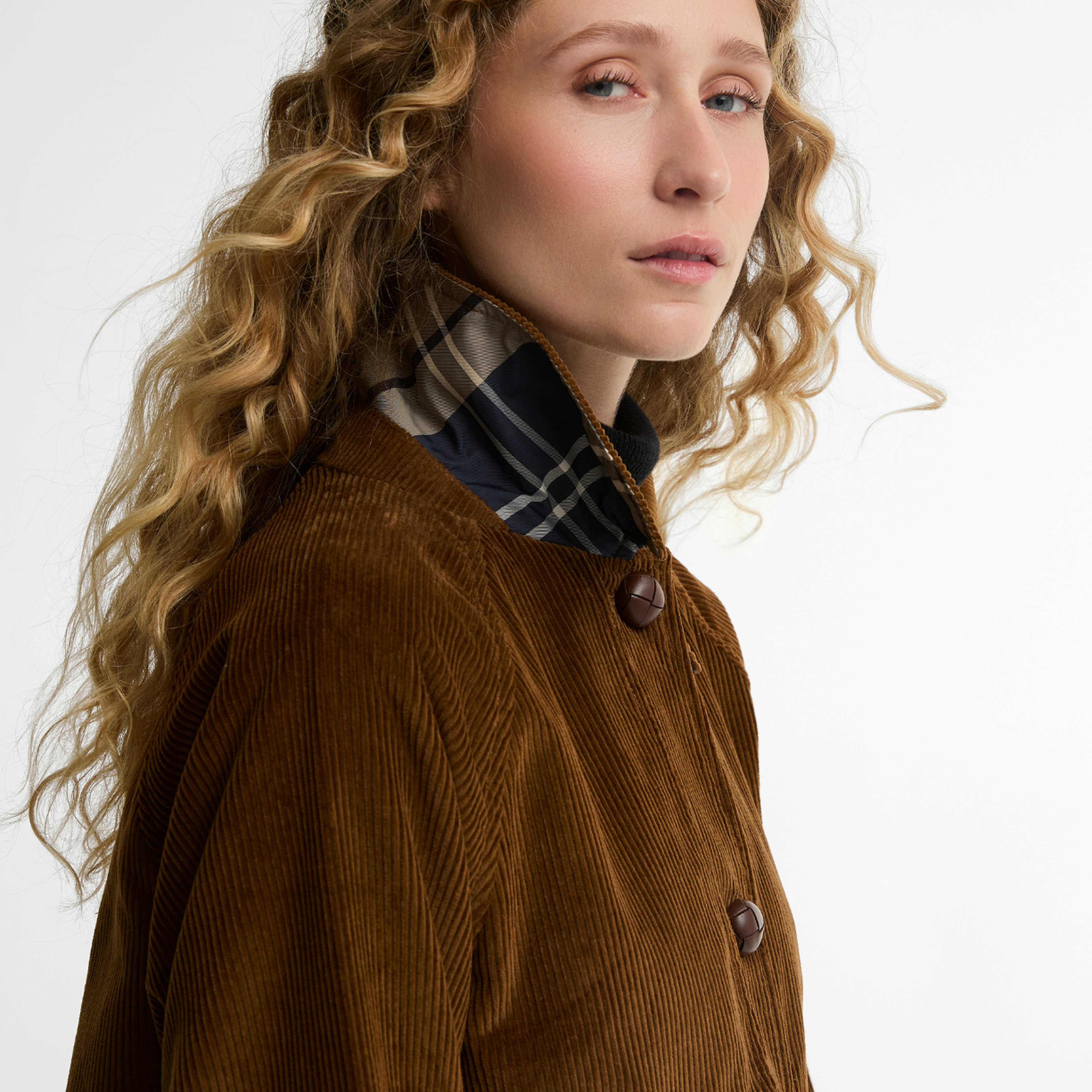Barbour Antonella Cord Trench Casual Ceket