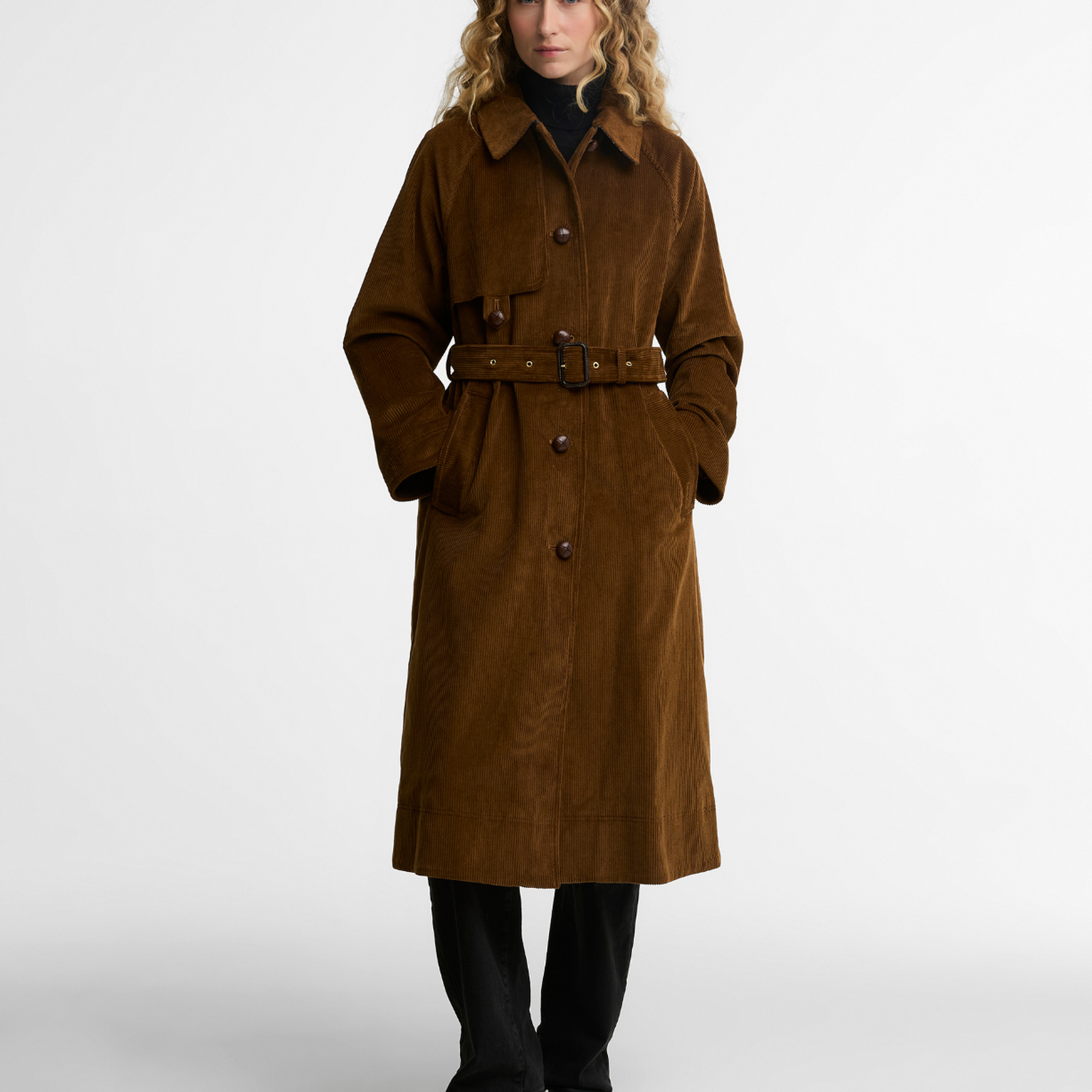 Barbour Antonella Cord Trench Casual Ceket