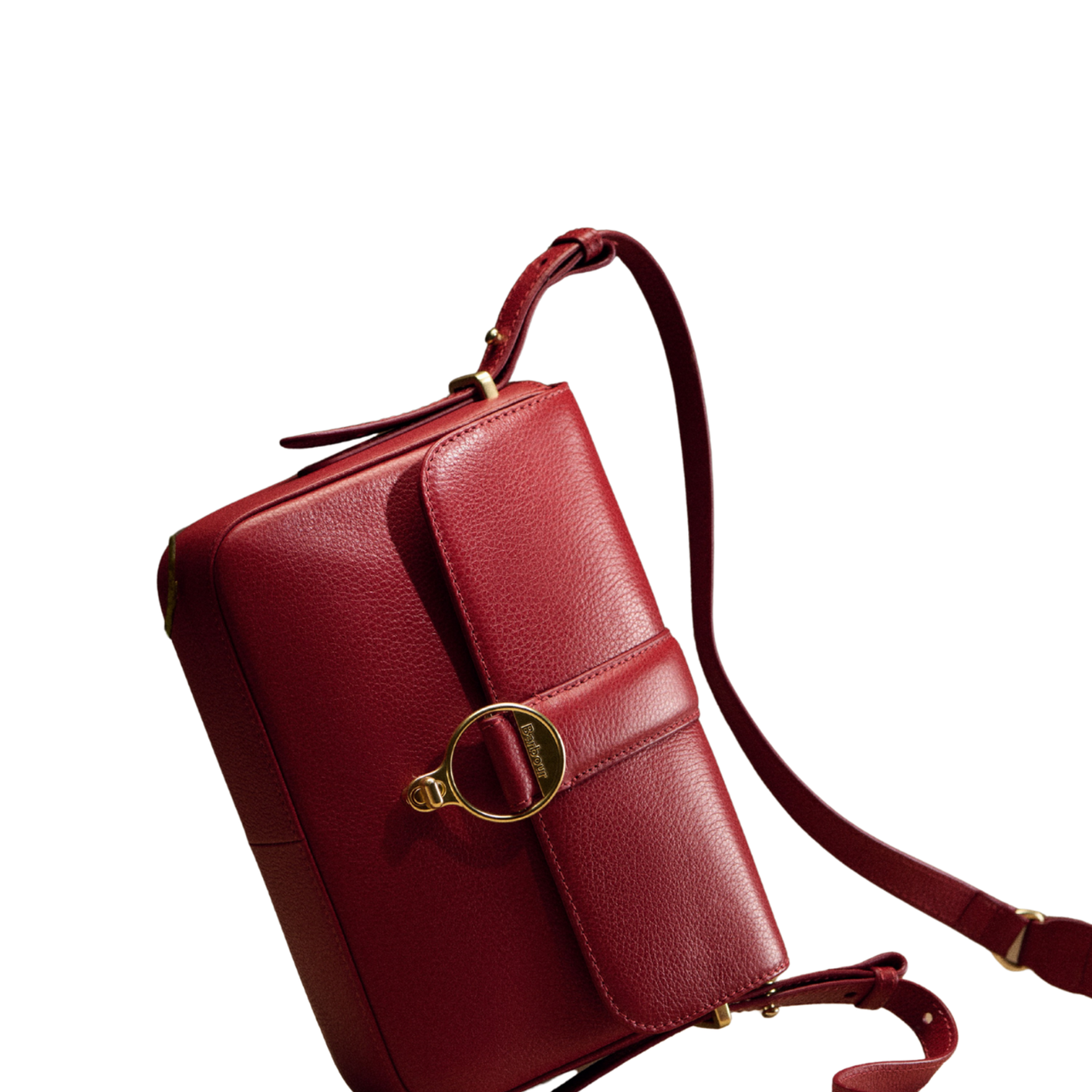 Barbour Rosa Deri Çapraz Çanta