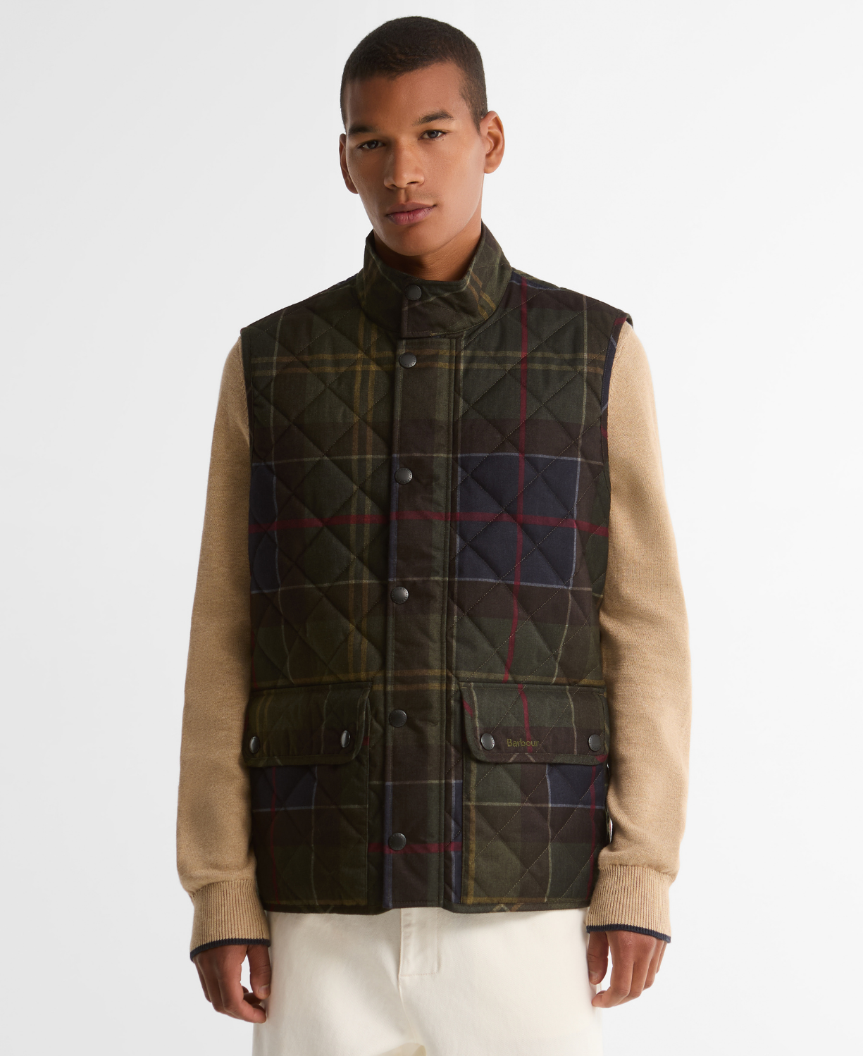 Barbour Icons Tartan Lowerdale Kapitone Yelek