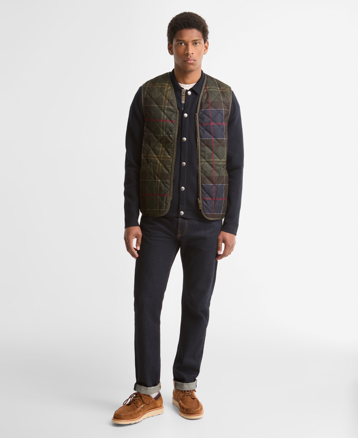 Barbour Icons Tartan Kapitone İç Yelek