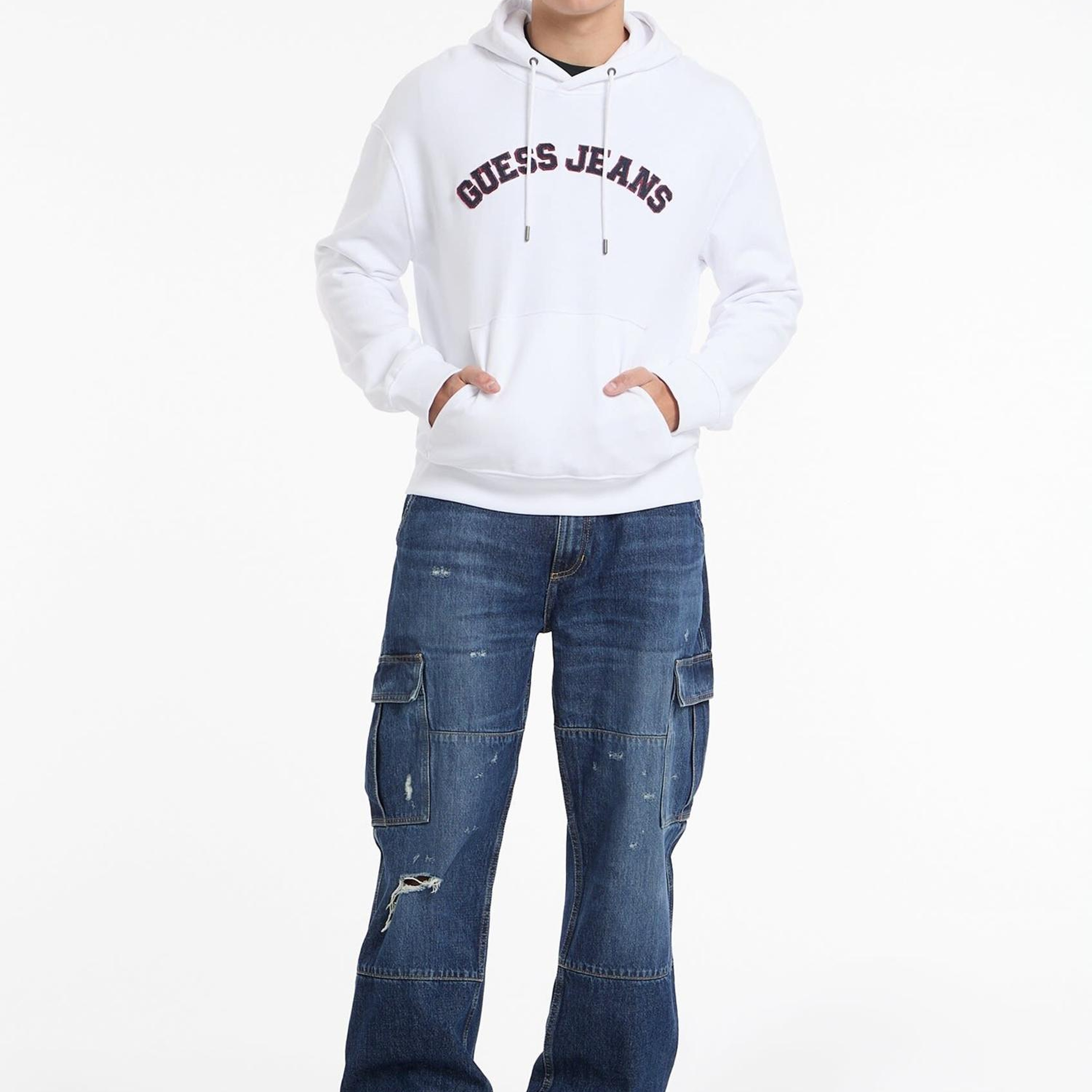 Guess Jeans Hood Erkek Sweatshirt