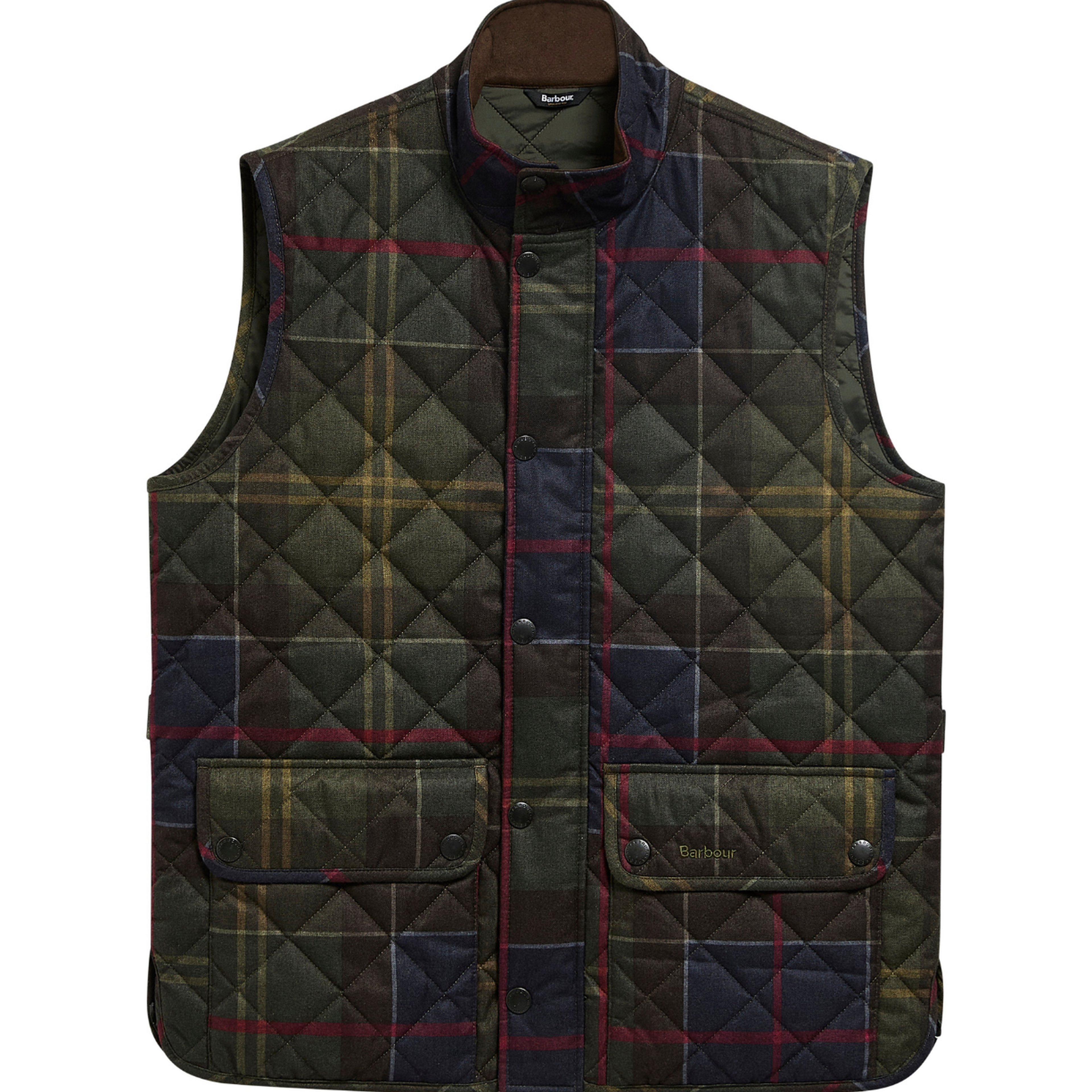 Barbour Icons Tartan Lowerdale Kapitone Yelek