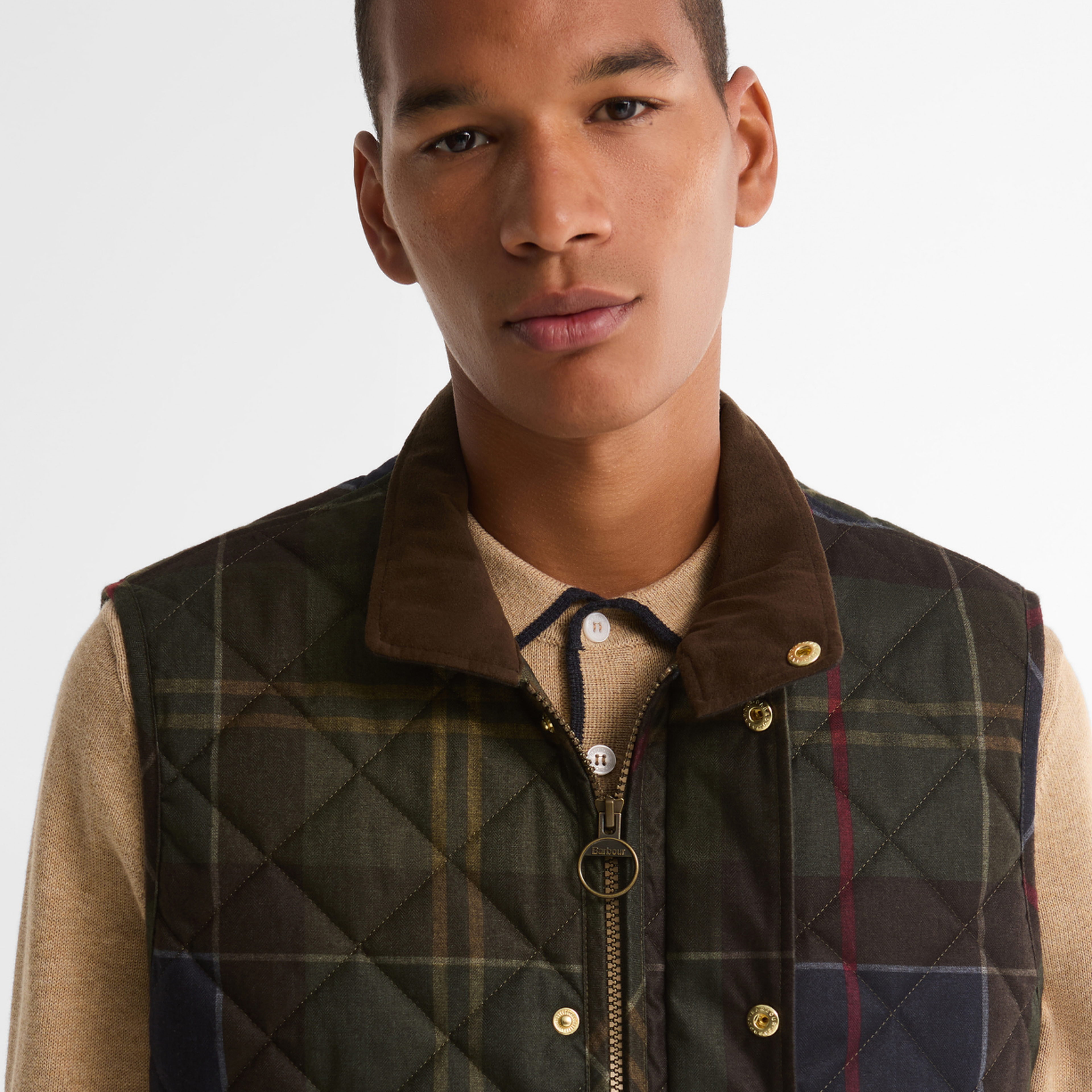 Barbour Icons Tartan Lowerdale Kapitone Yelek