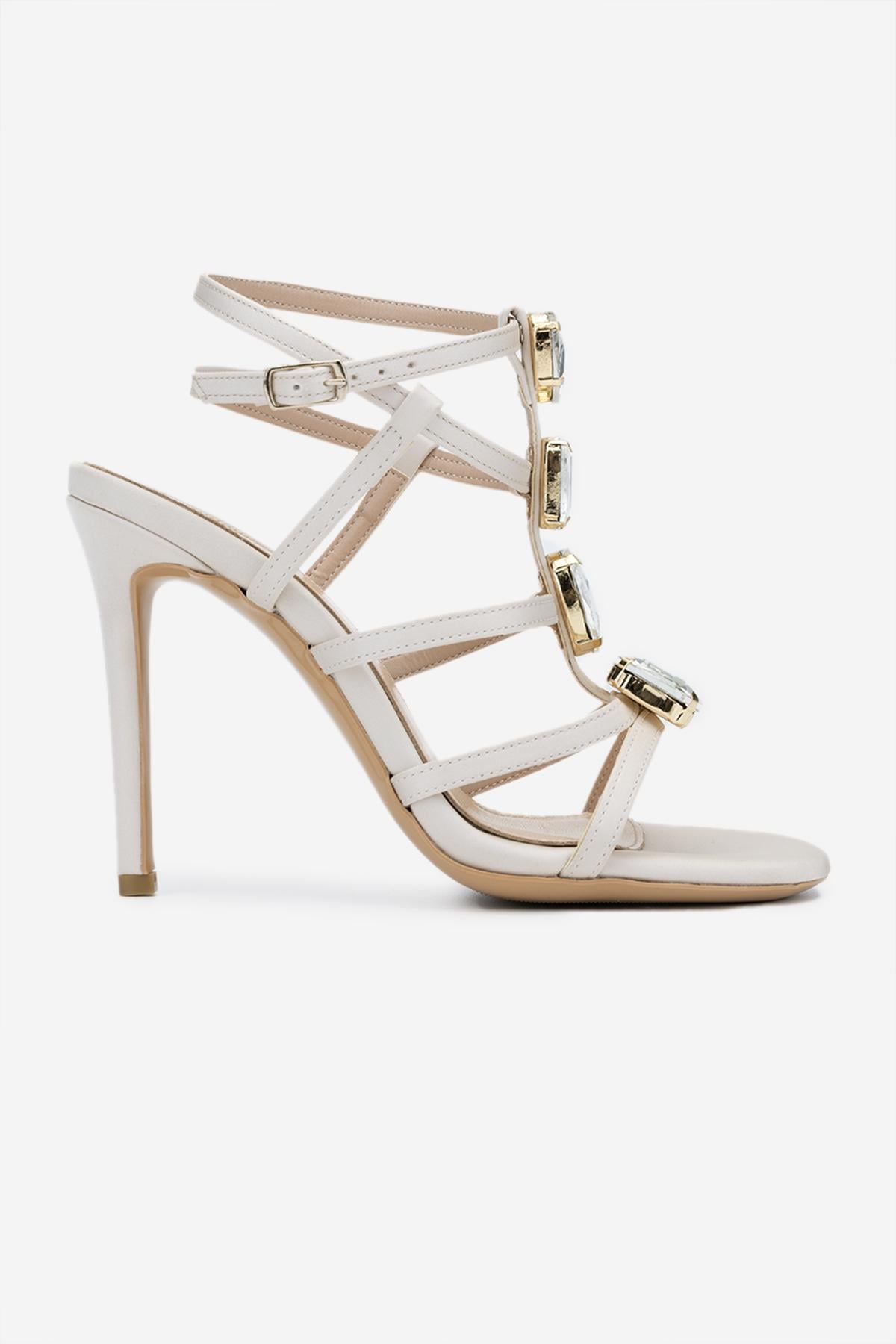 Valmenti Kadın Suni Deri Bej Night Shoes