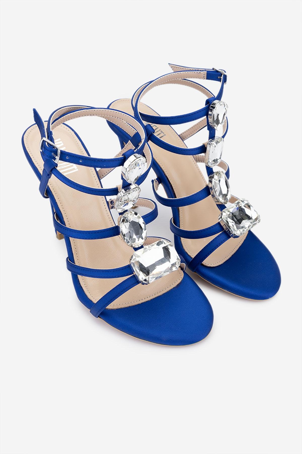 Valmenti Kadın Suni Deri Saks Mavi Night Shoes