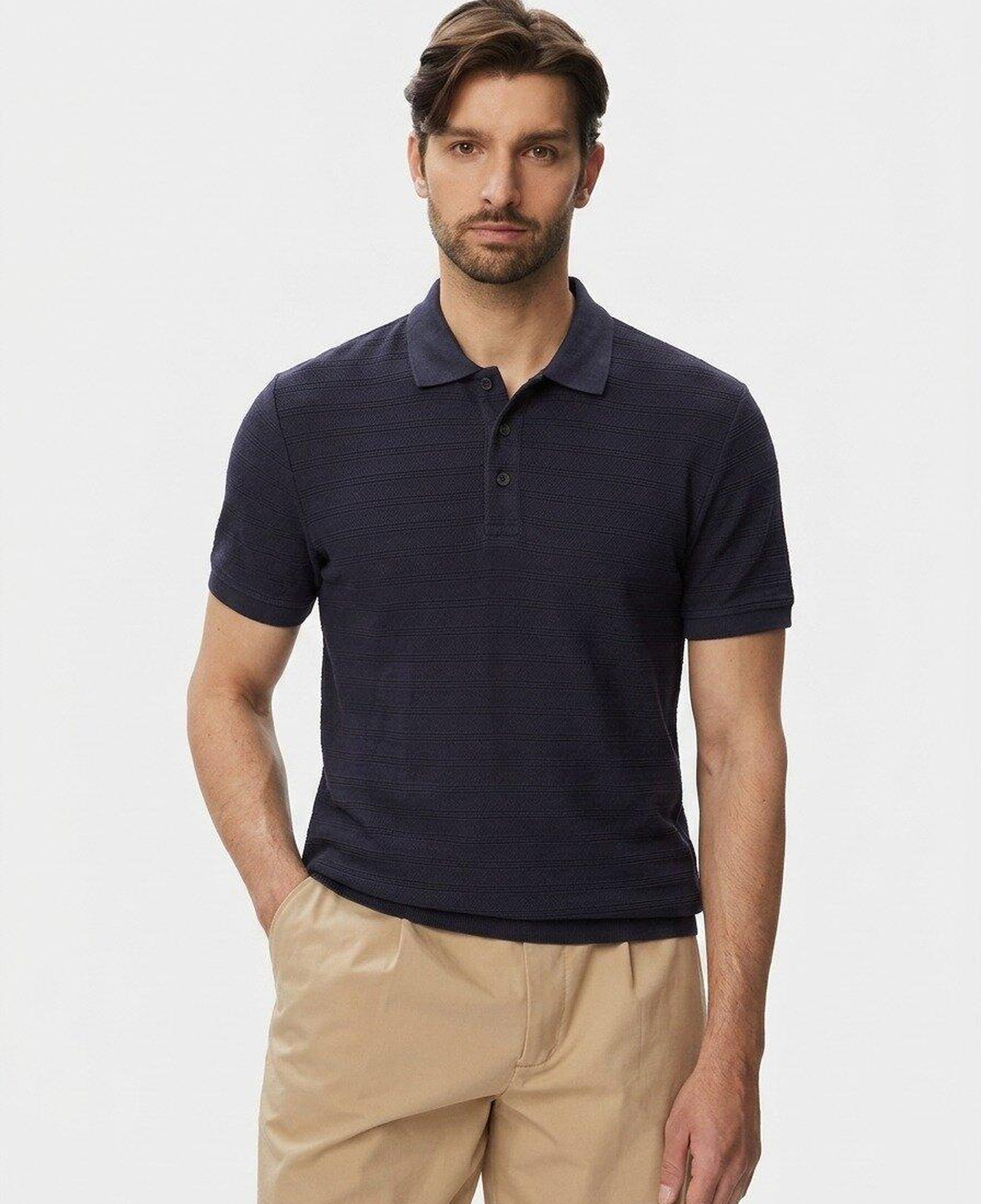 Designed Erkek Regular Fit Polo T-Shirt