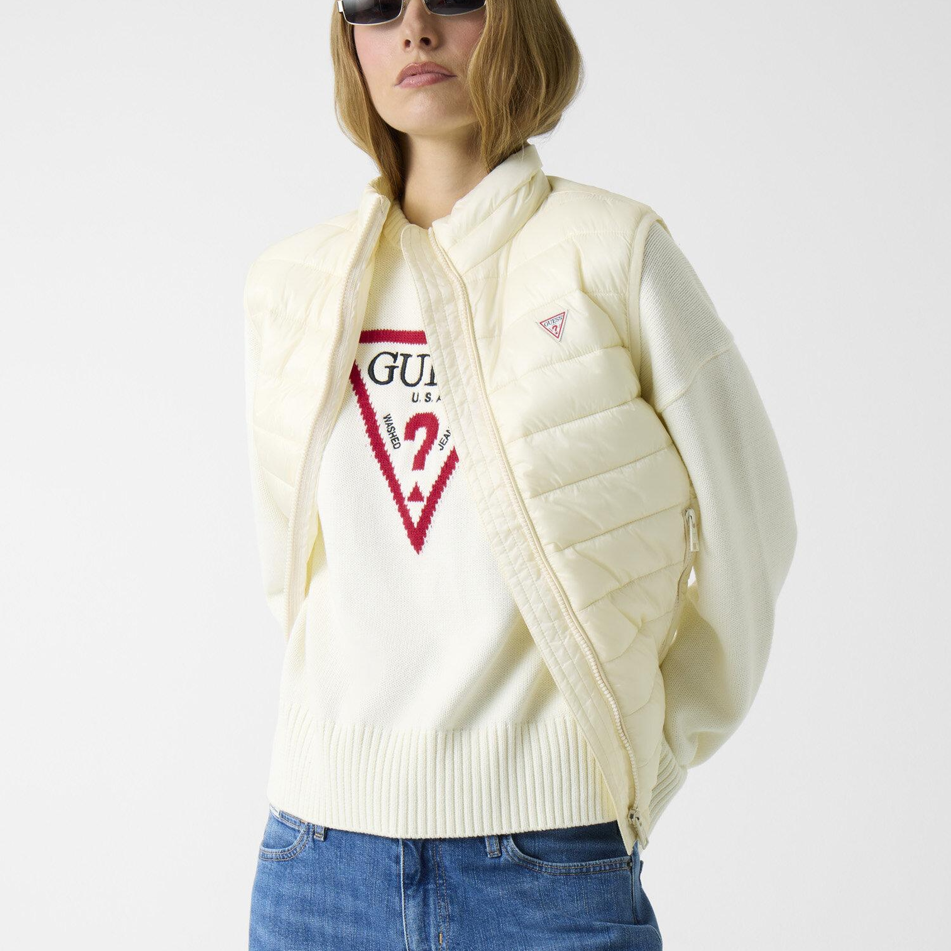 Guess Jeans Puffer Kadın Yelek
