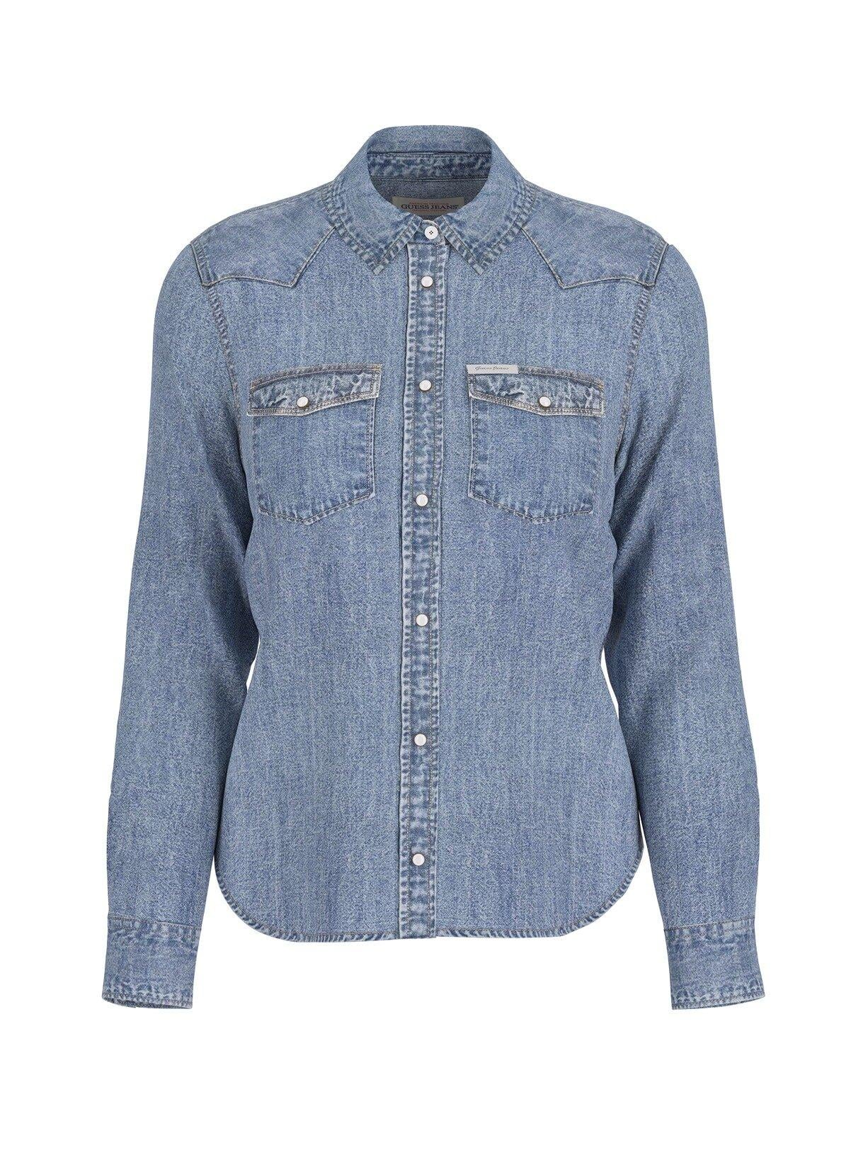 Gj Slim Ls Denim Kadın Denim Gömlek
