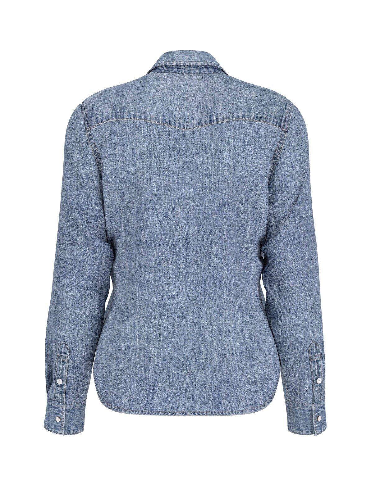 Gj Slim Ls Denim Kadın Denim Gömlek