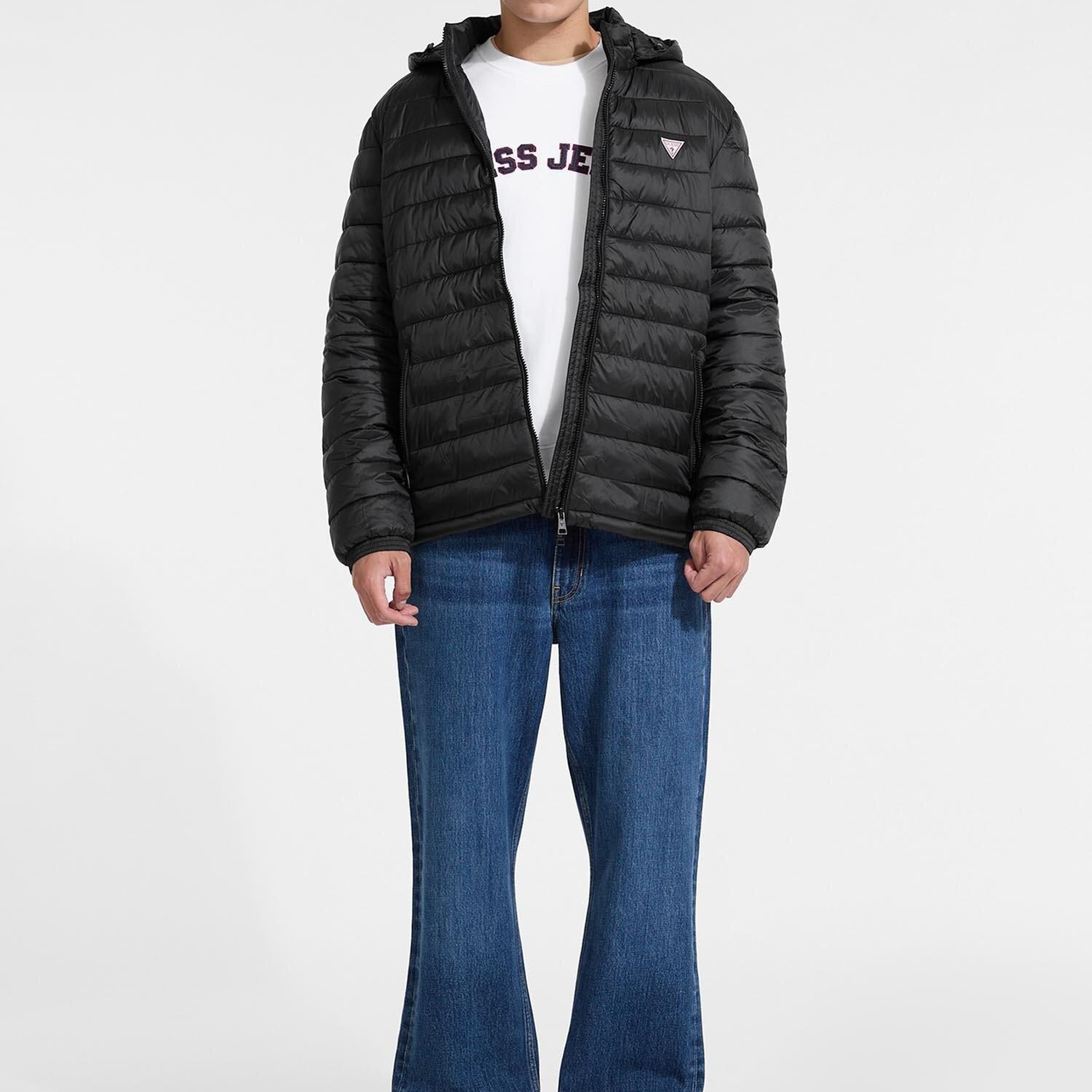Guess Jeans Hooded Erkek Mont