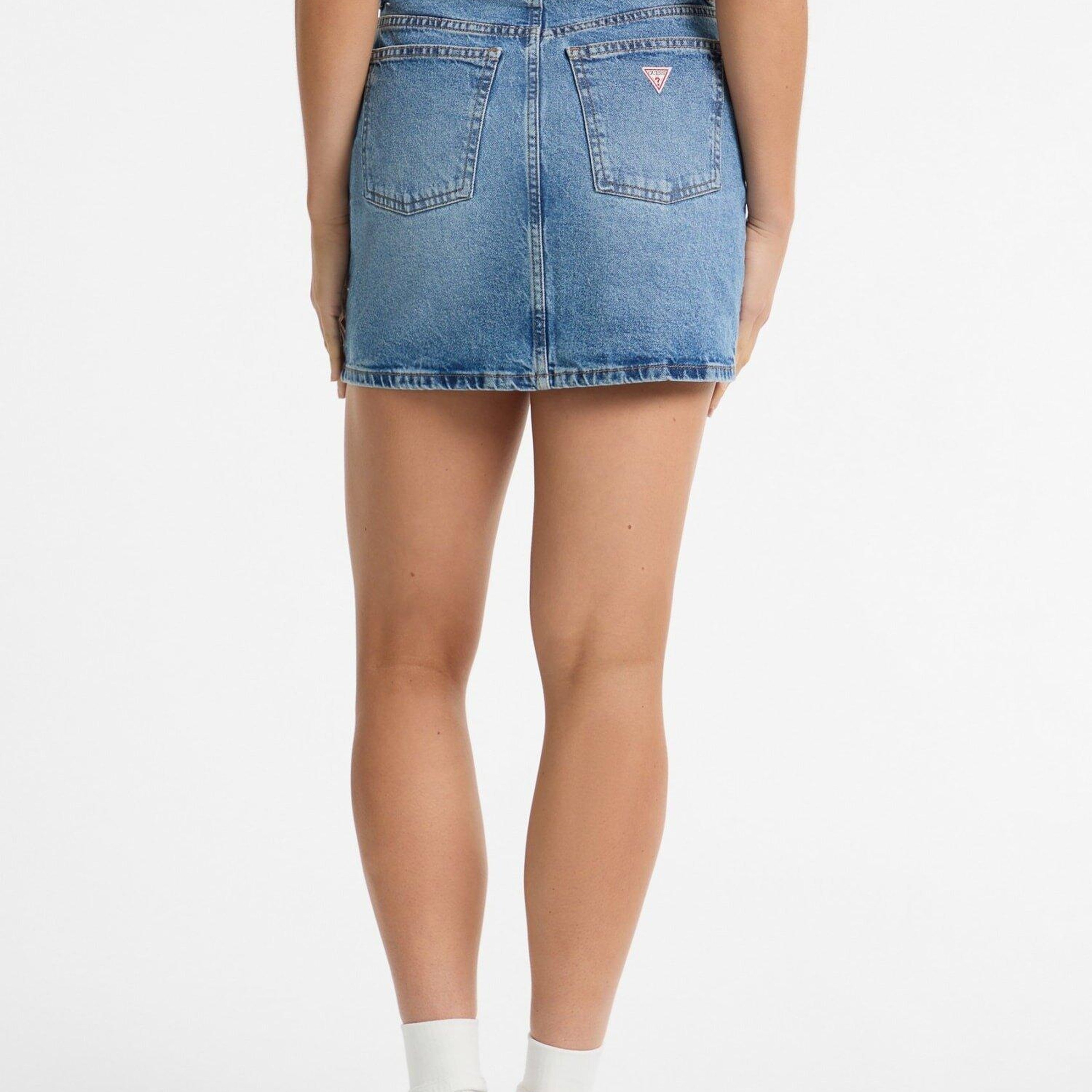 Guess Jeans Classic Kadın Denim Etek