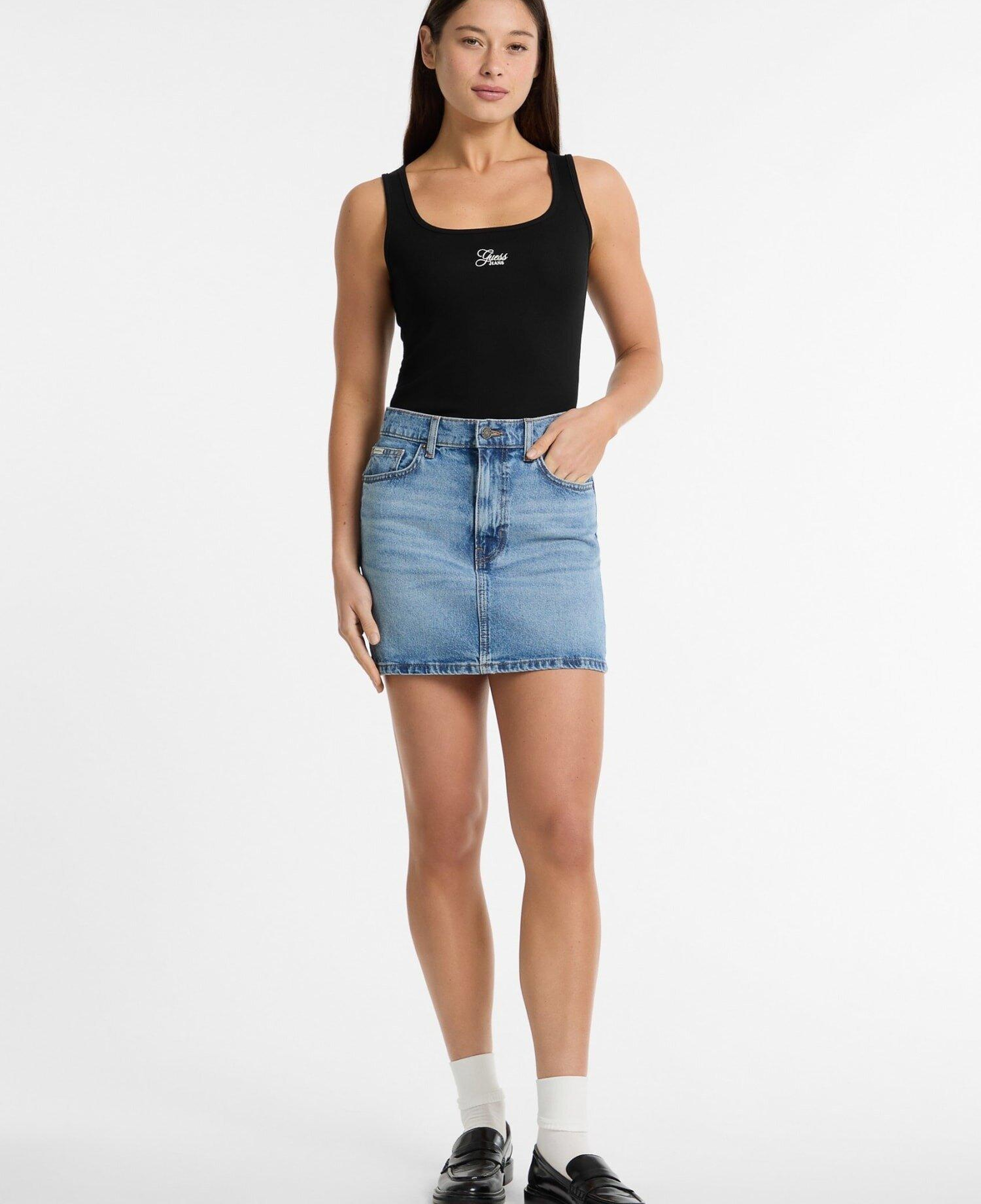 Guess Jeans Classic Kadın Denim Etek