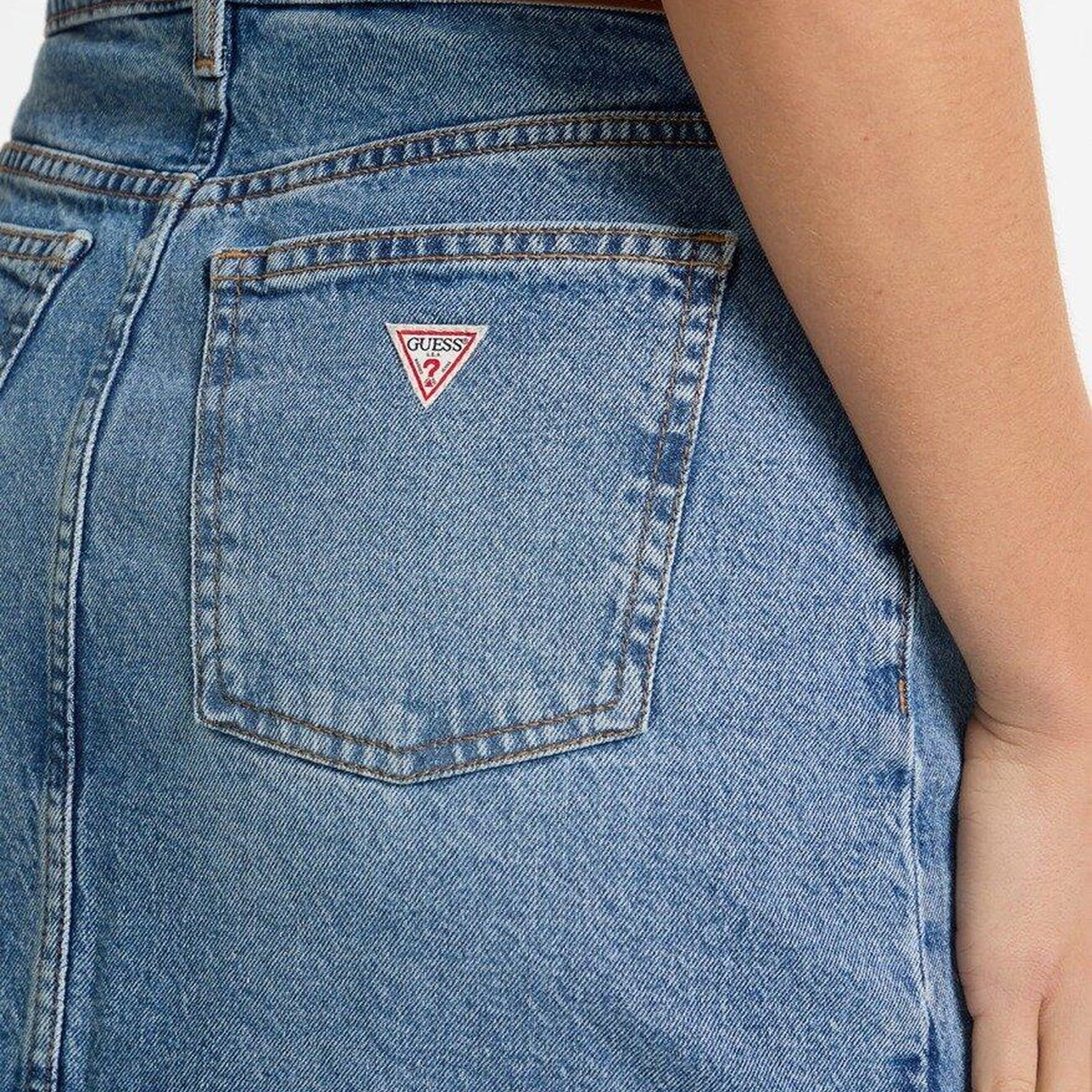 Guess Jeans Classic Kadın Denim Etek