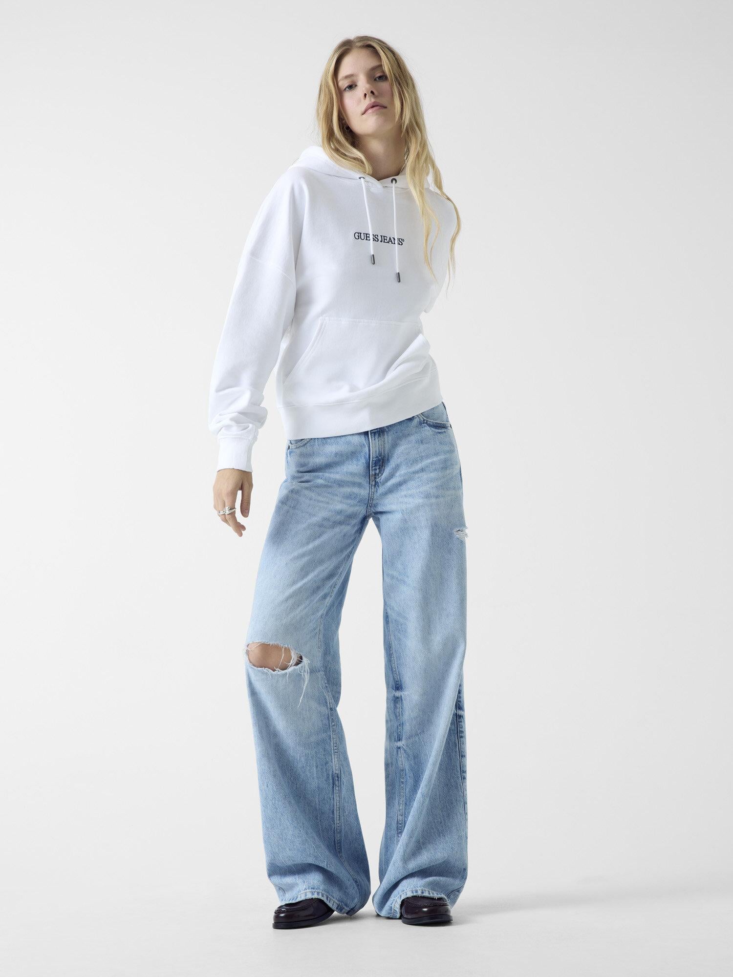 Gj Over Hood Embro Kadın Sweatshirt
