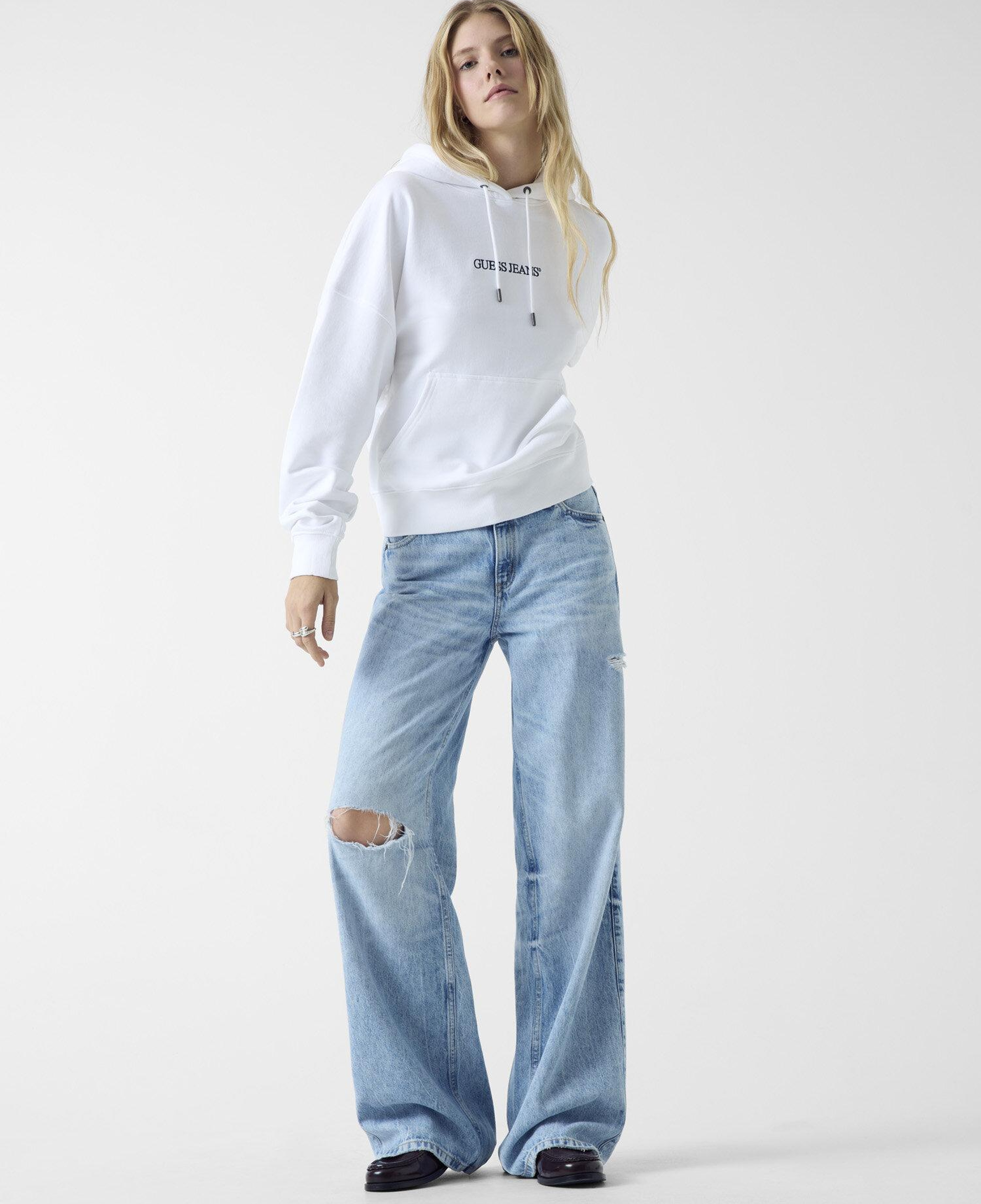 Guess Jeans Over Hood Embro Kadın Sweatshirt