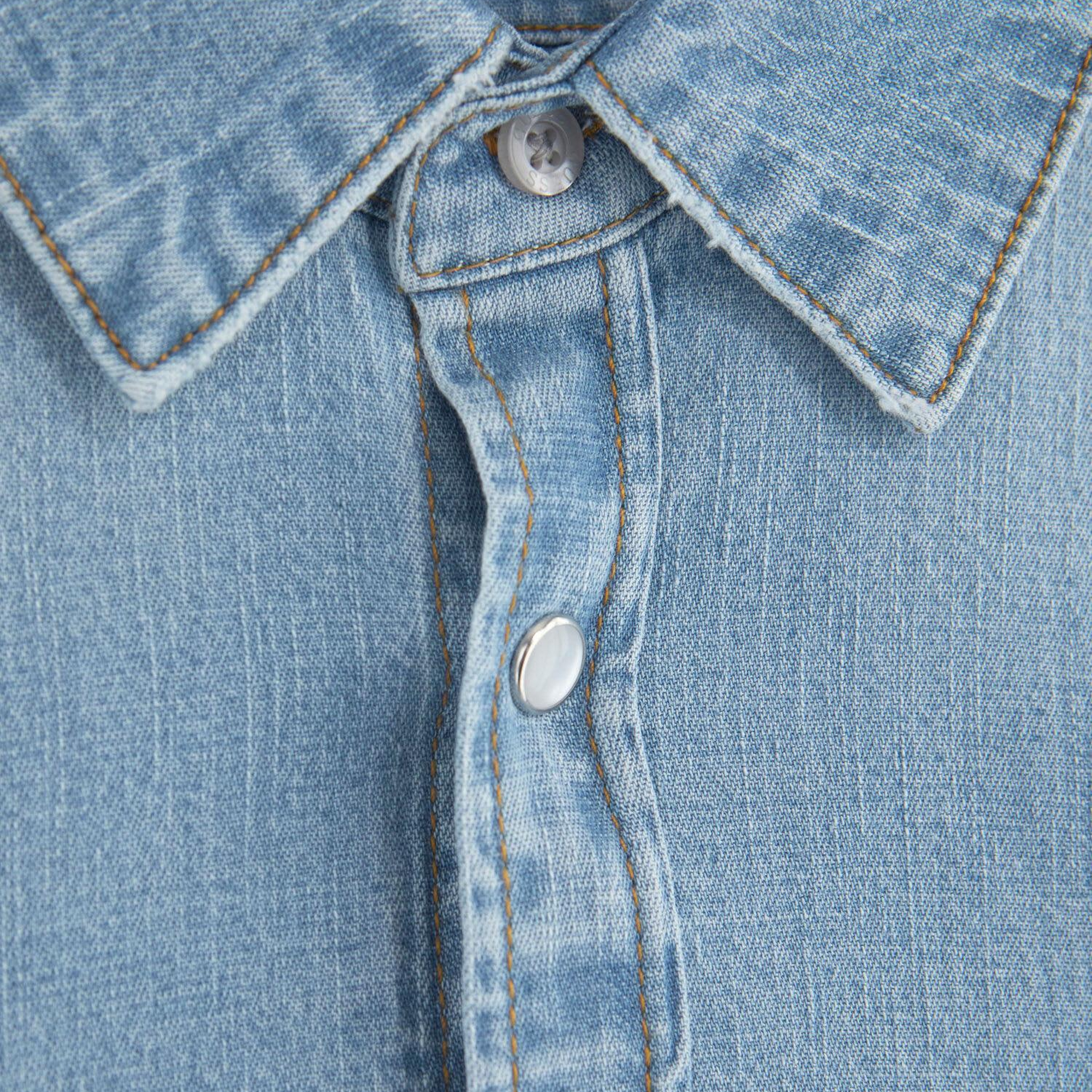 Truckee Erkek Slim Fit Denim Gömlek
