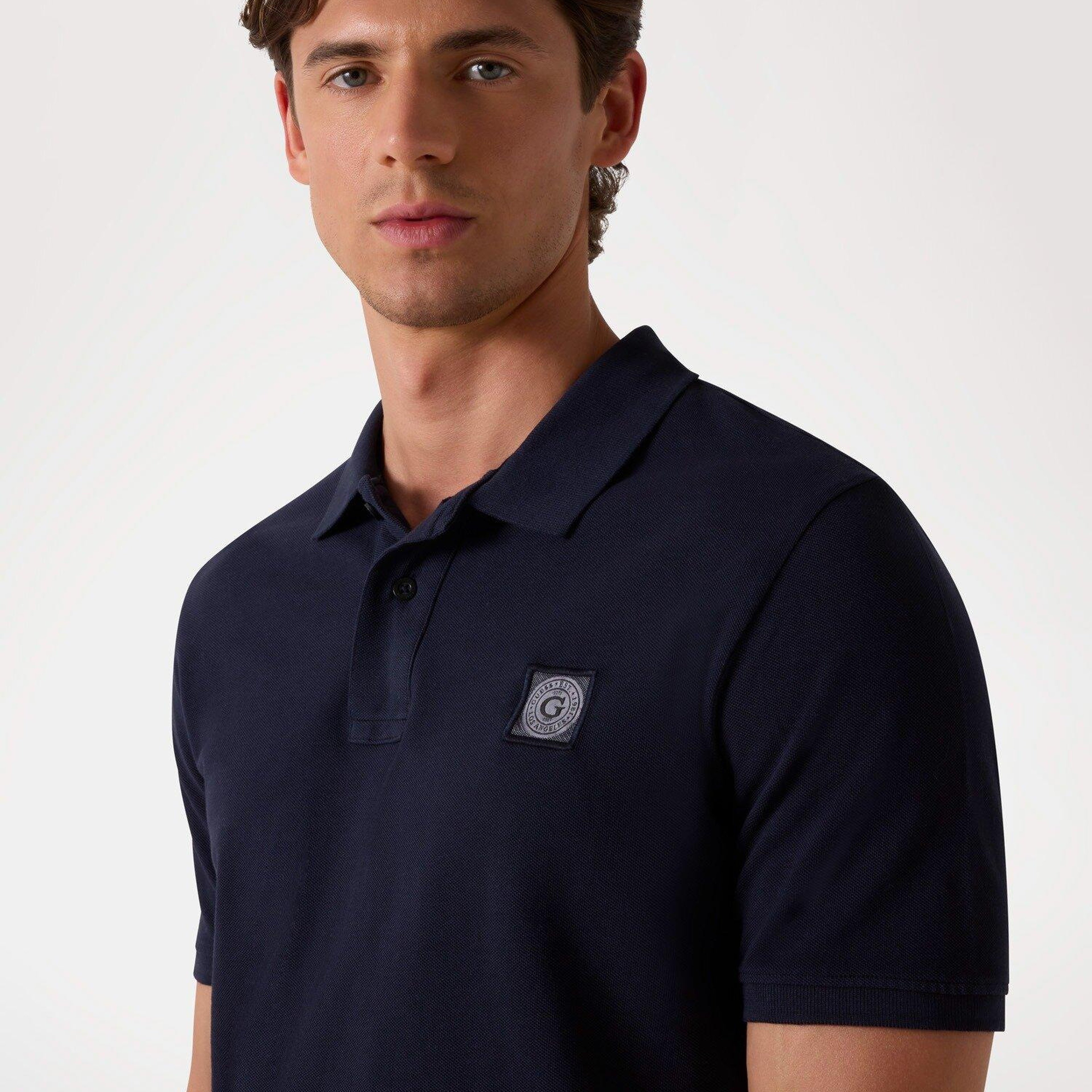 Washed Erkek Slim Fit Polo T-shirt