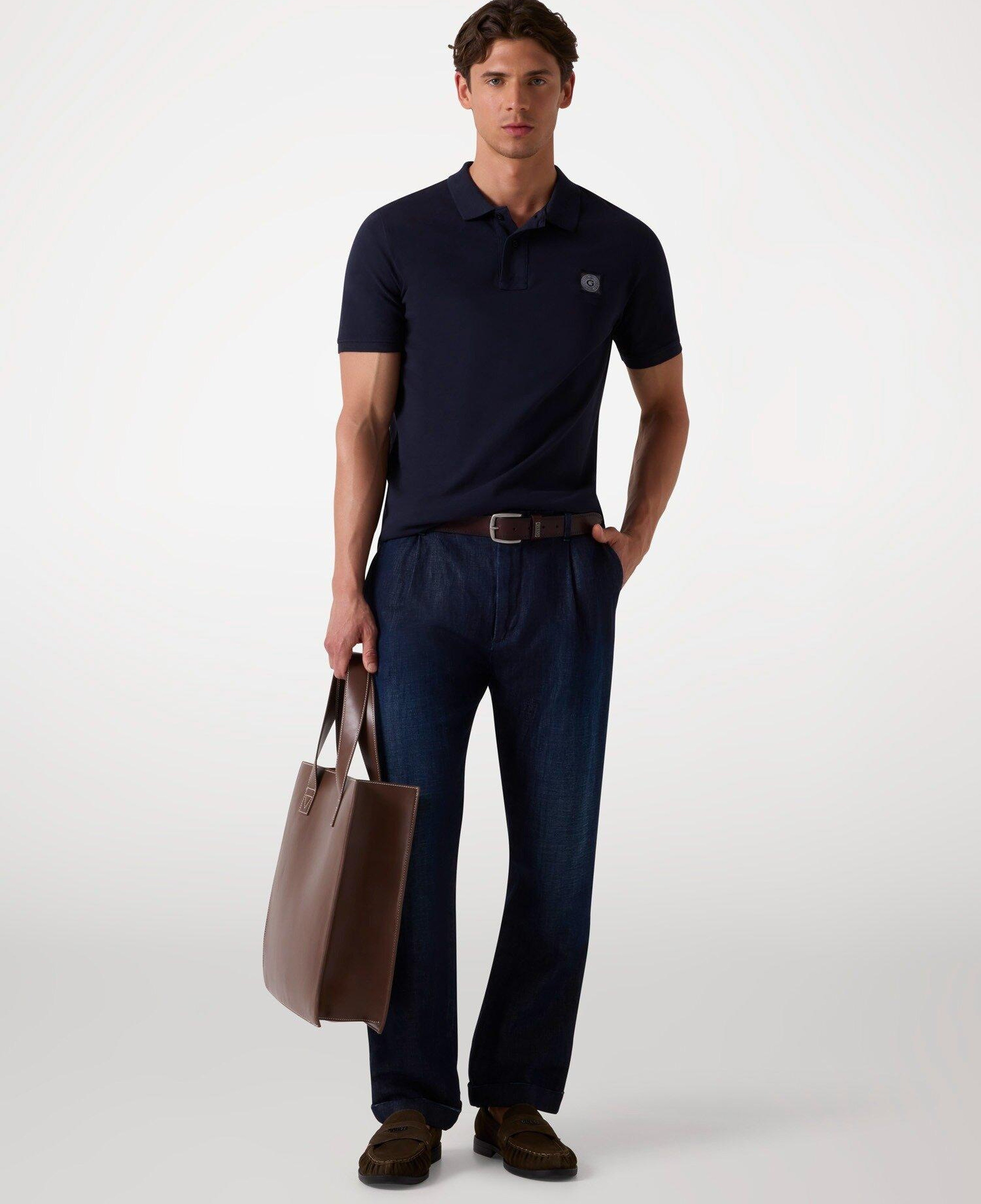 Washed Erkek Slim Fit Polo T-shirt