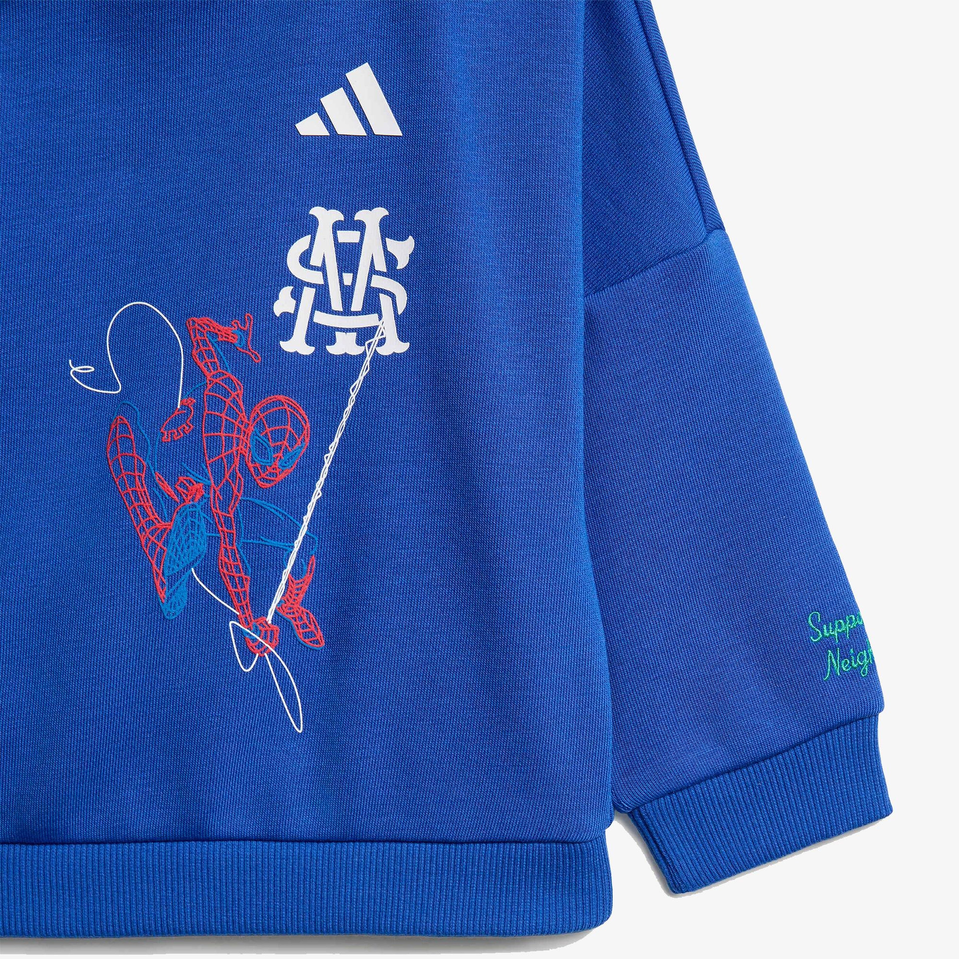adidas I Mrvl Sm Jog Çocuk Mavi Eşofman Takımı