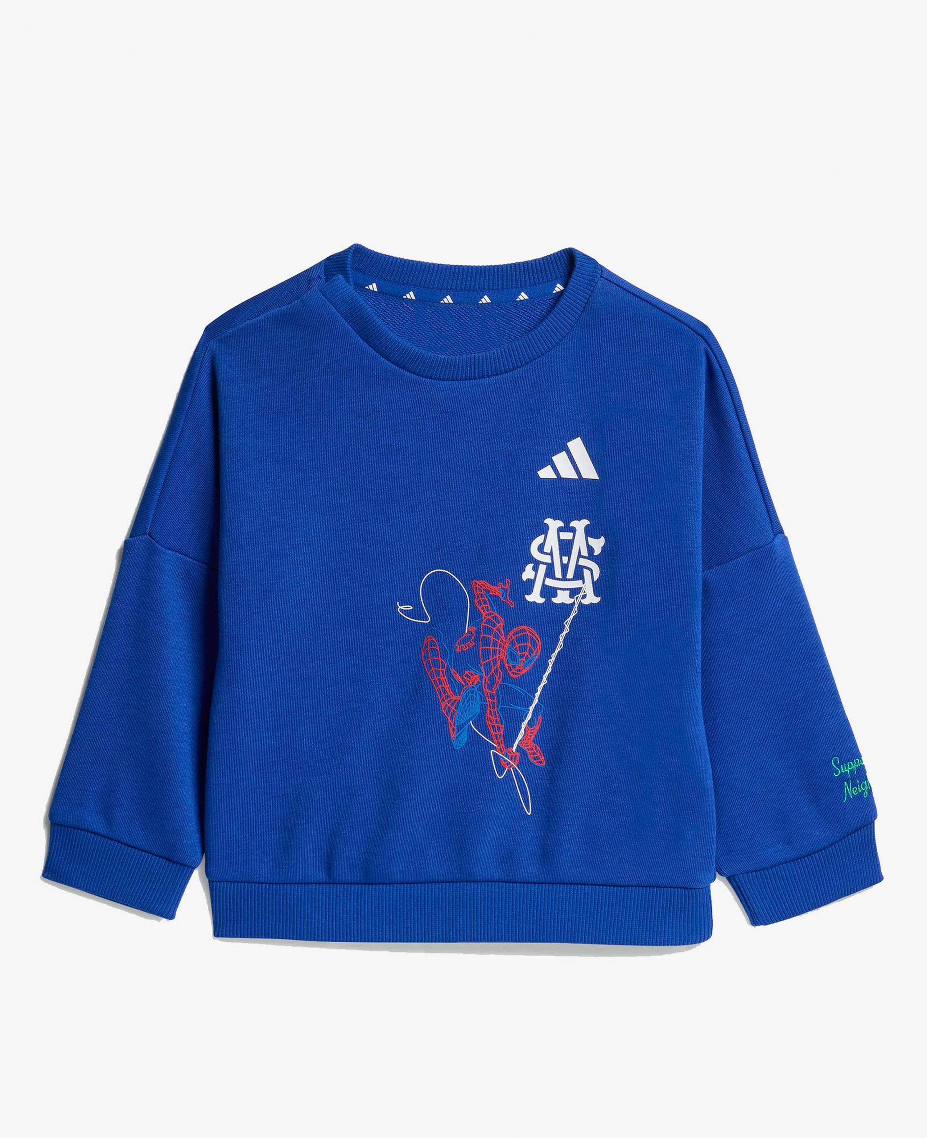 adidas I Mrvl Sm Jog Çocuk Mavi Eşofman Takımı
