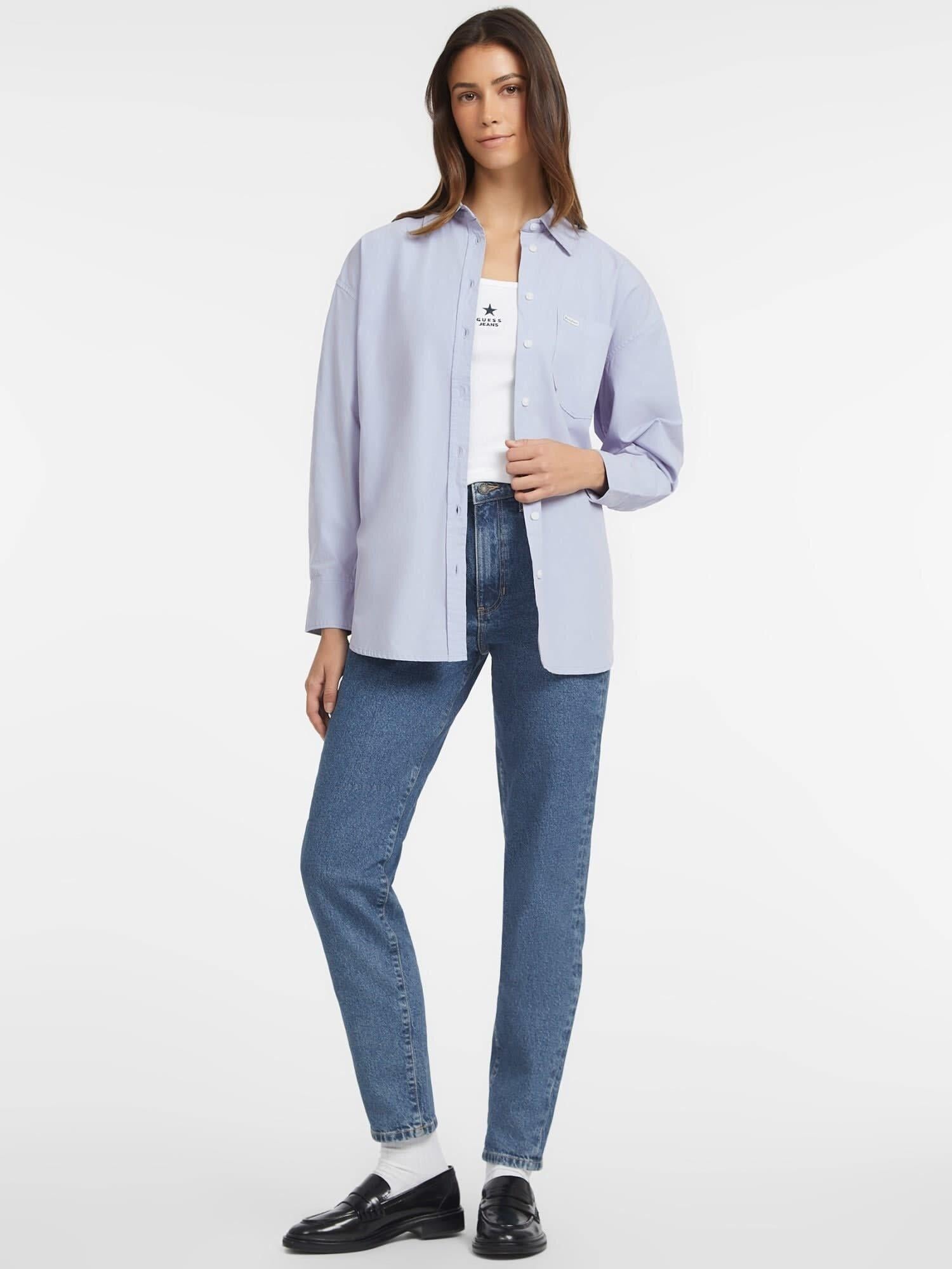 Guess Jeans Ls Os Kadın Regular Fit Gömlek