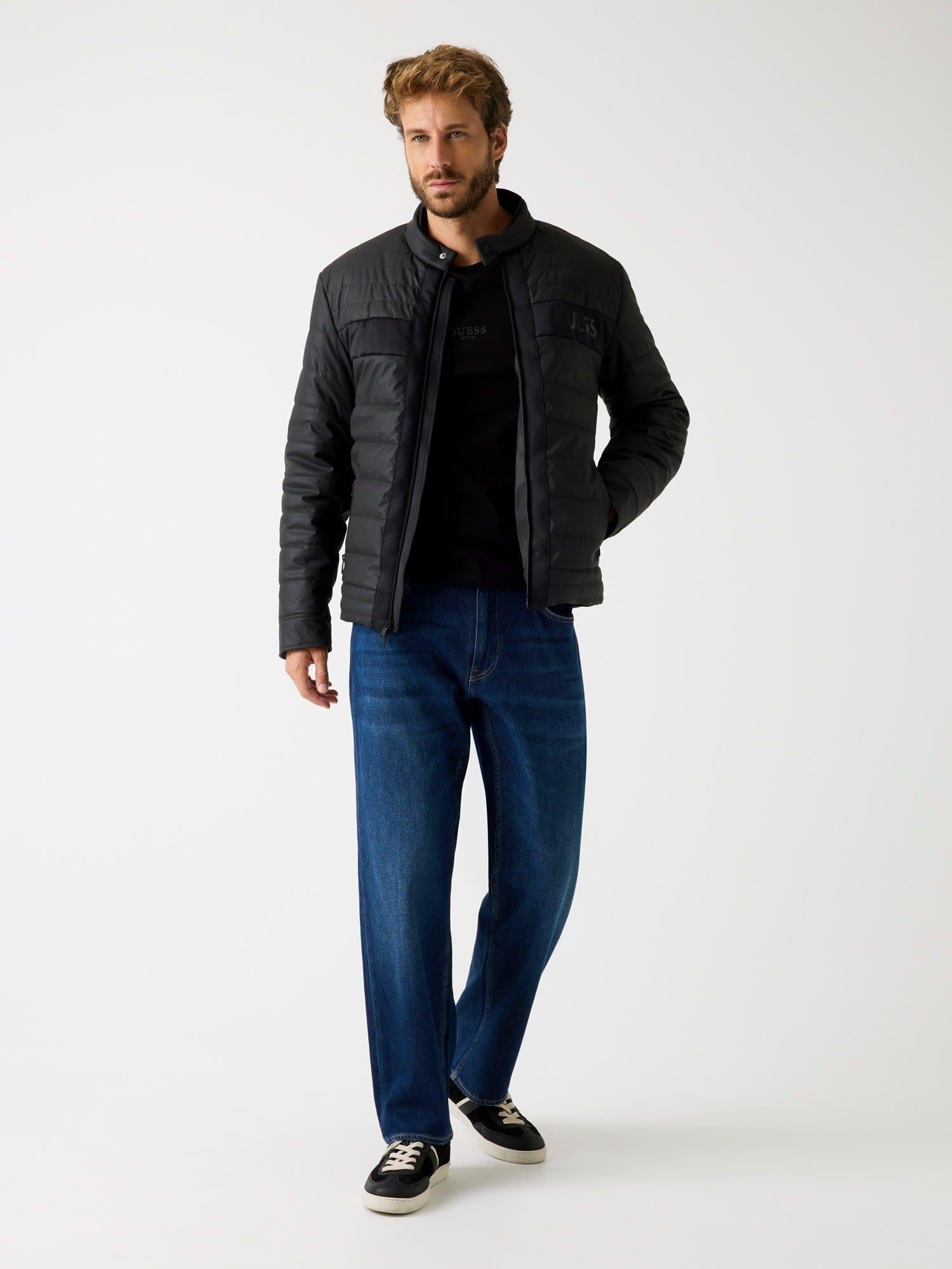 Quilted Erkek Biker Ceket