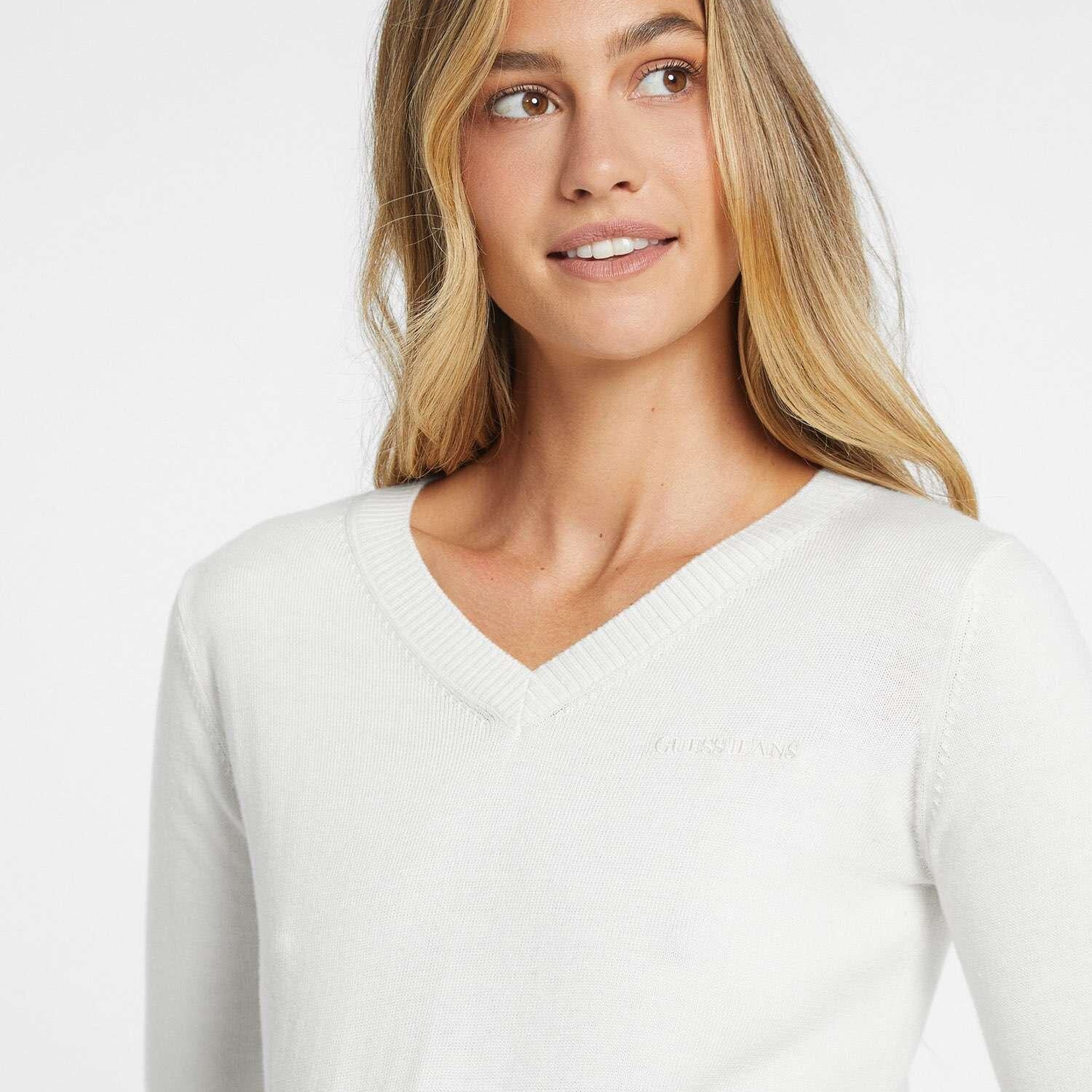 Guess Jeans Kadın Ipek Karışımlı Triko