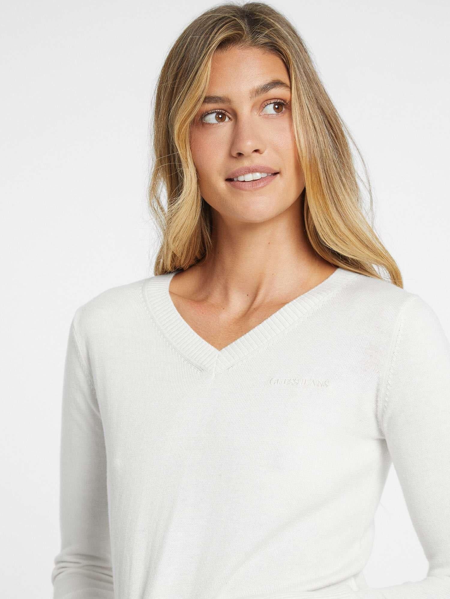 Guess Jeans Kadın Ipek Karışımlı Triko