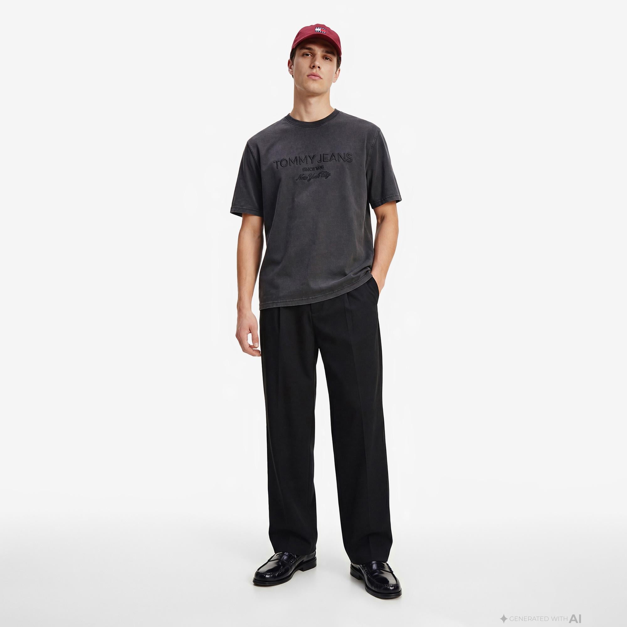 Tommy Hilfiger New Classics Erkek Siyah T-Shirt