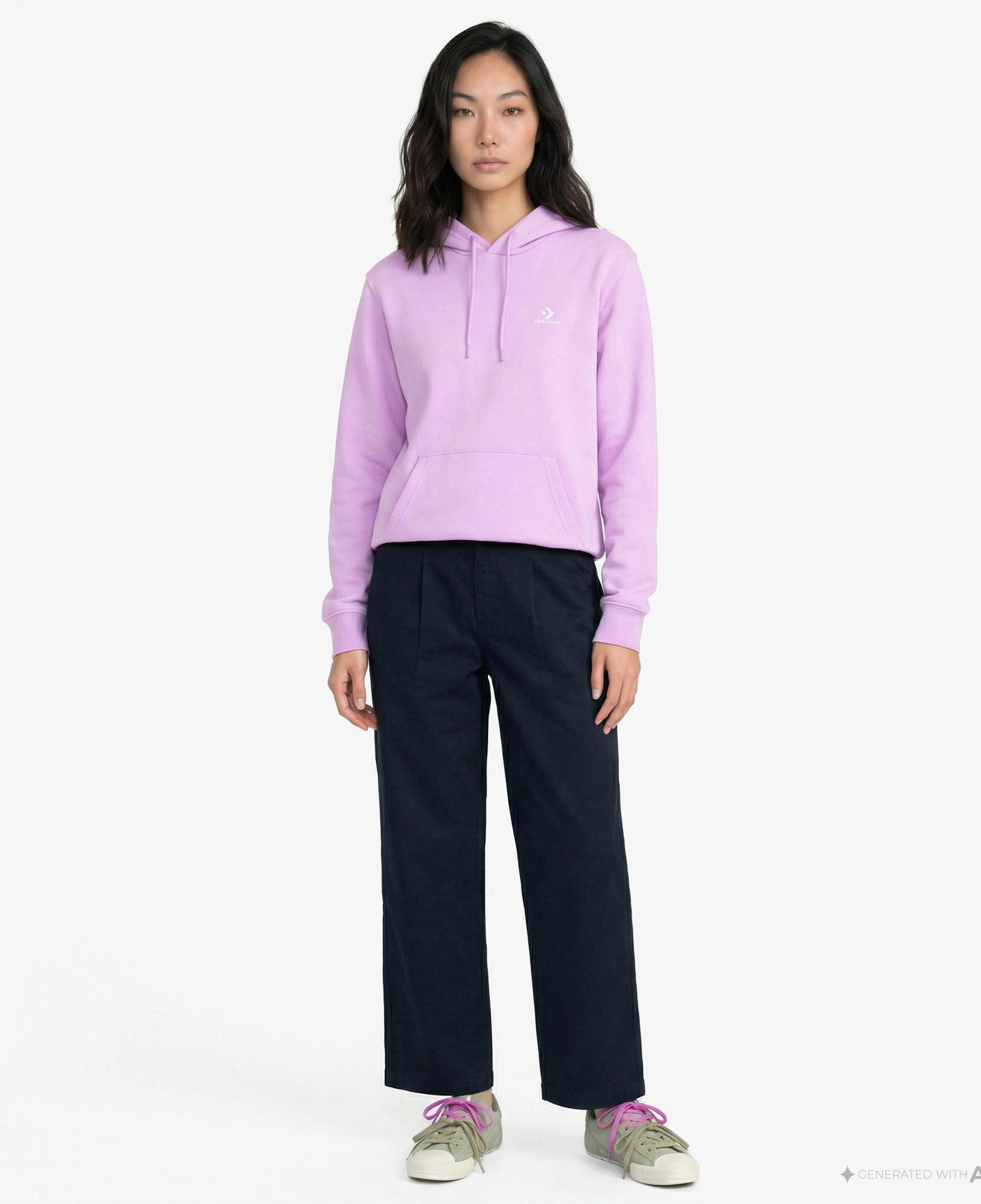 Converse Go-To Unisex Lila Hoodie