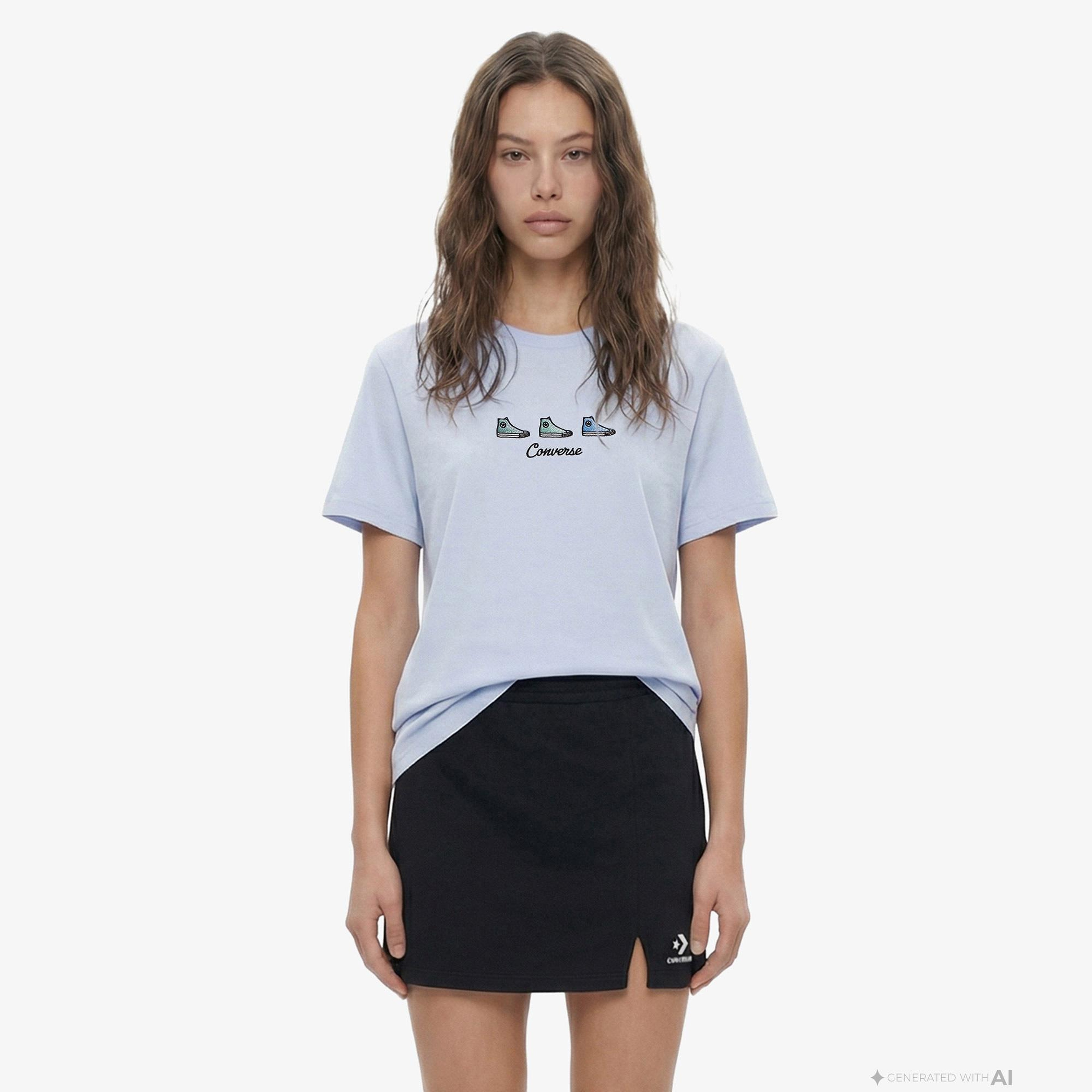 Converse Kadın Lila T-Shirt