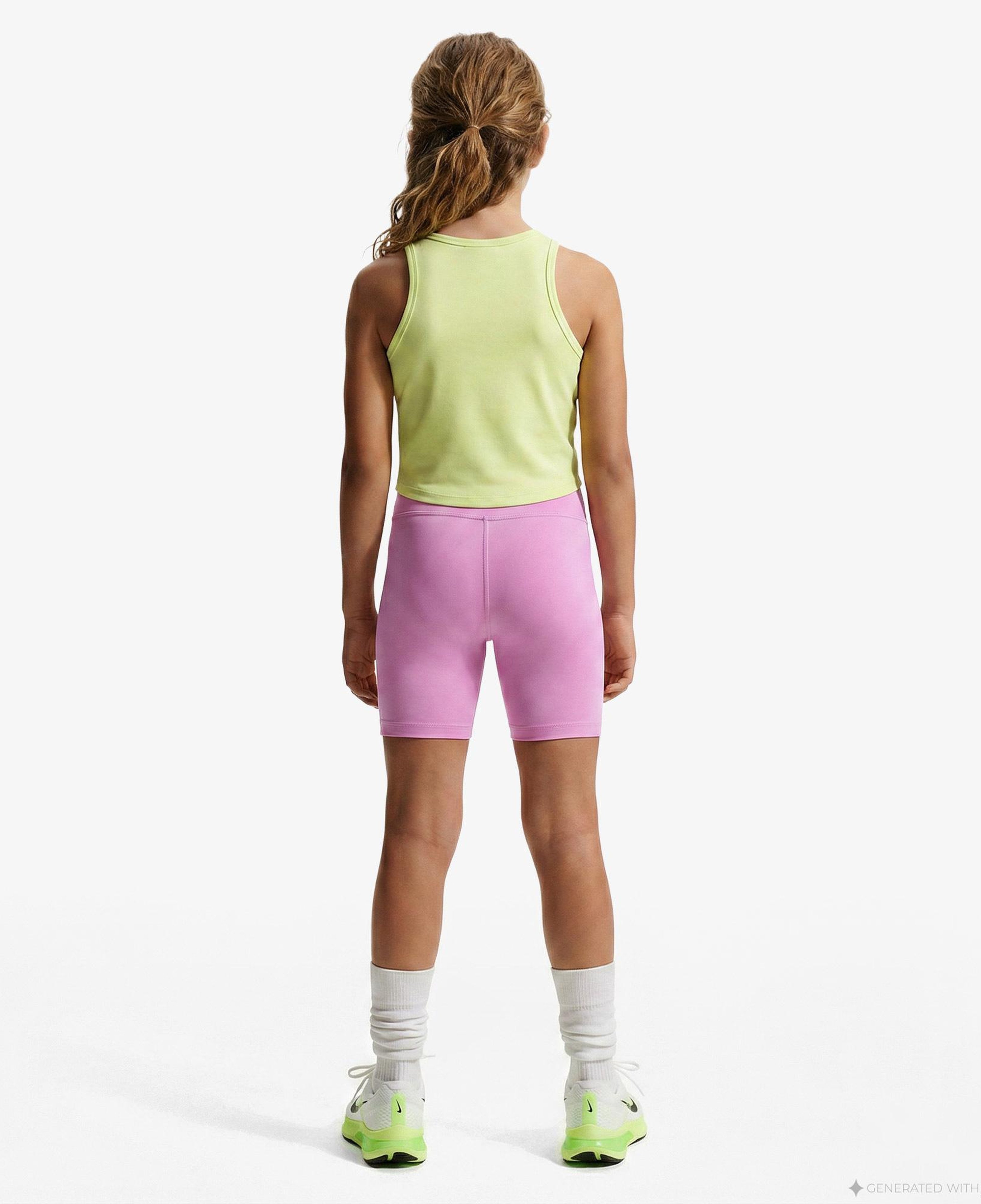 Nike Dri-Fit One 13 cm Çocuk Pembe Kısa Tayt
