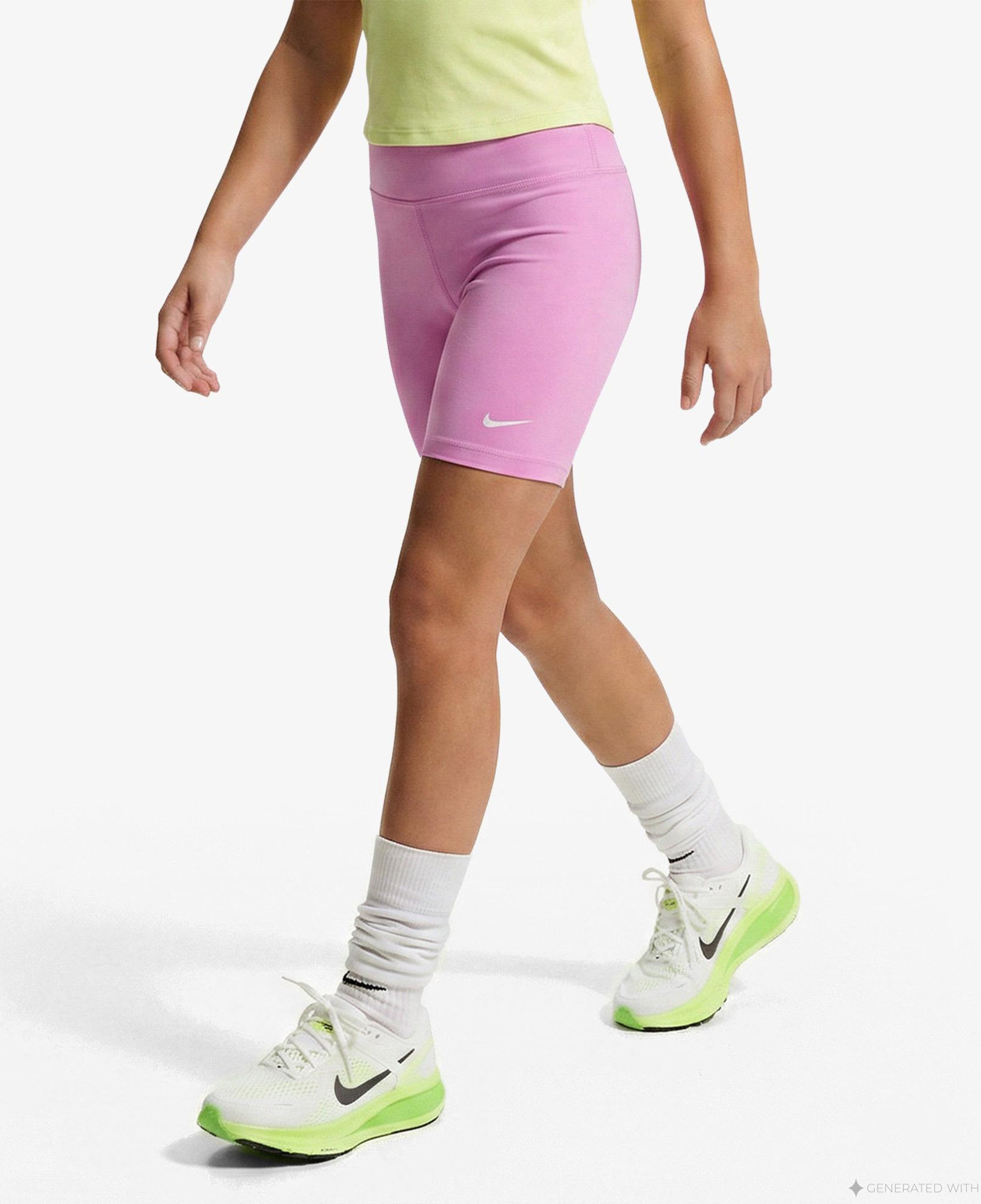 Nike Dri-Fit One 13 cm Çocuk Pembe Kısa Tayt