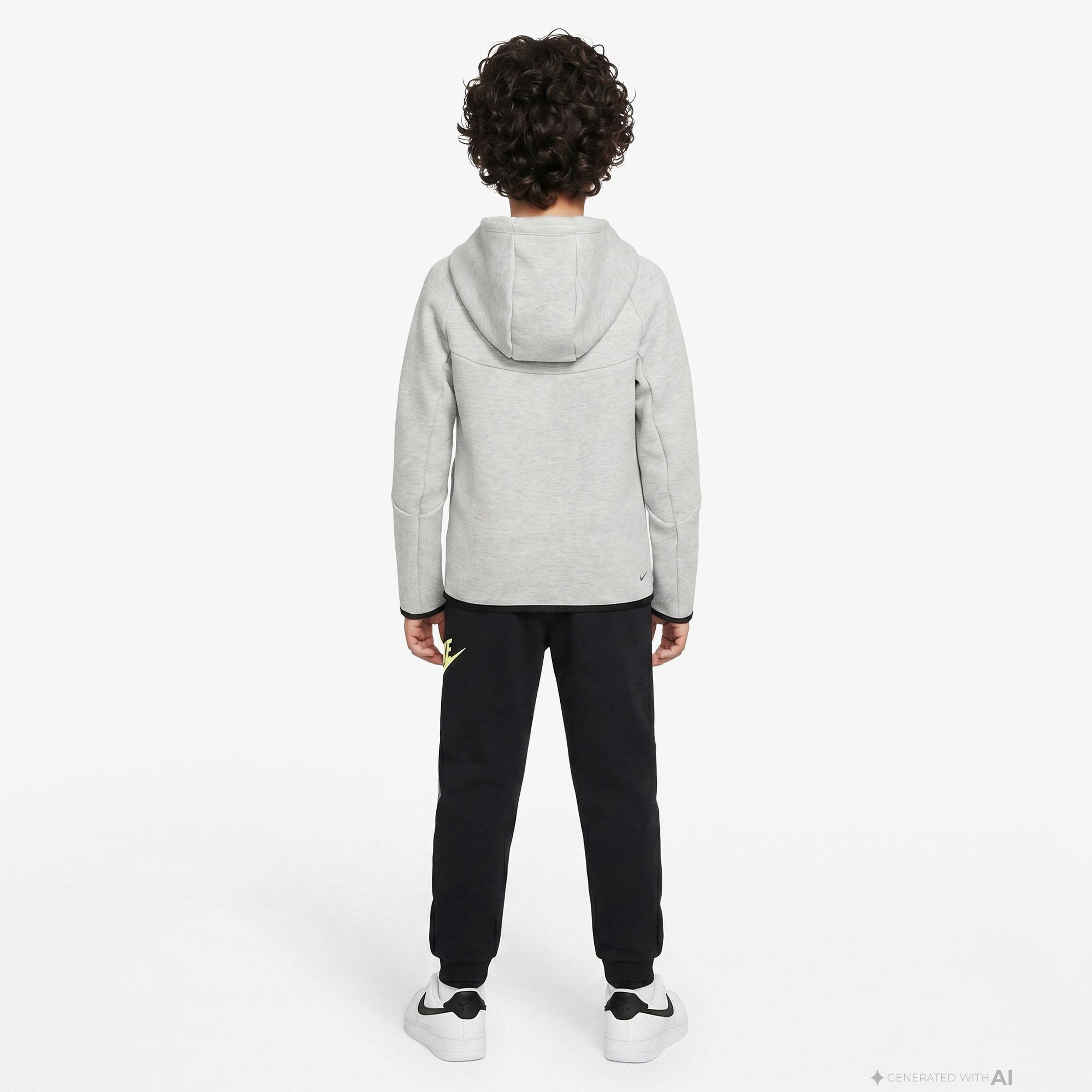 Nike Sportswear Tech Fleece Çocuk Gri Eşofman Üstü