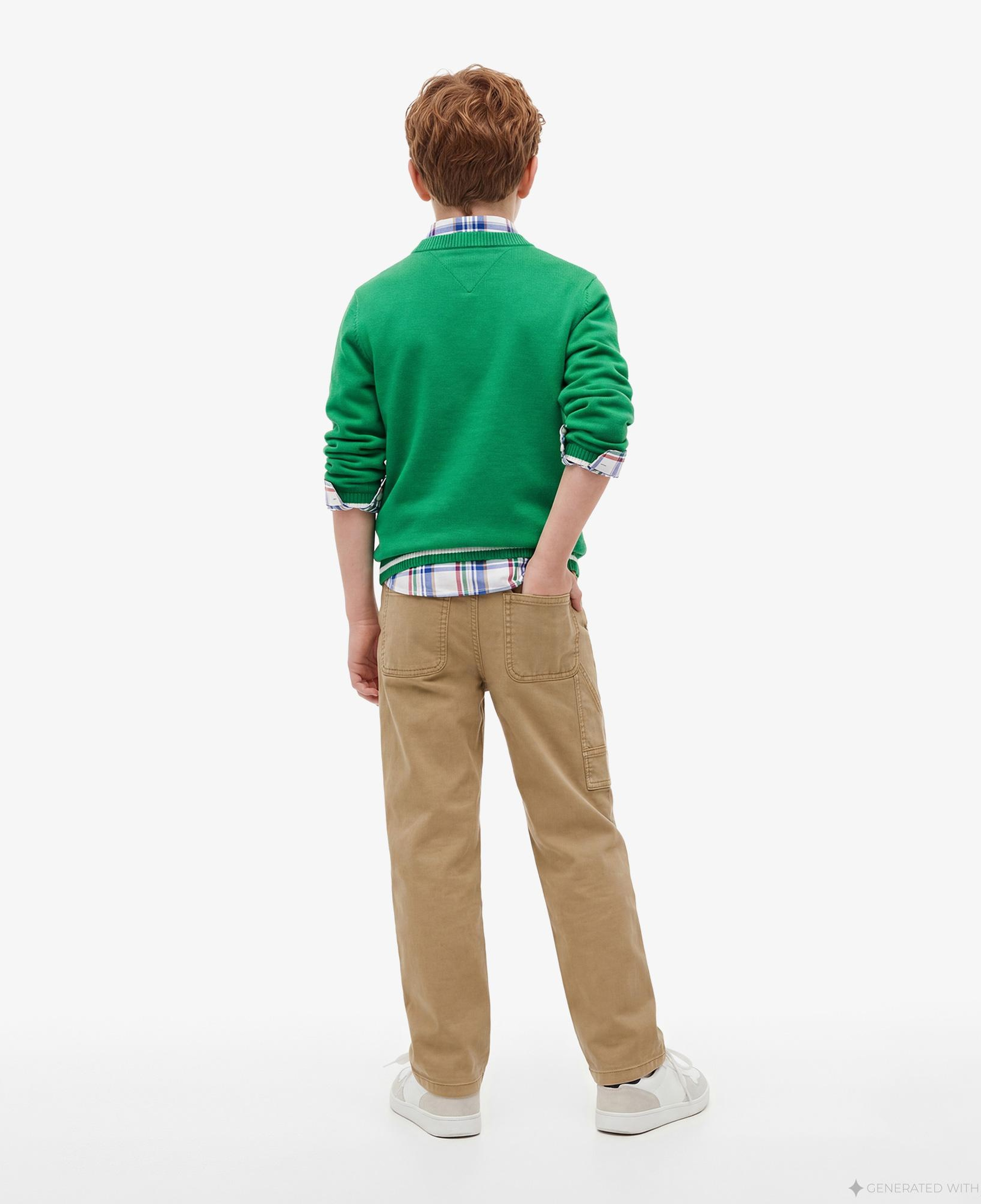 Tommy Hilfiger Essentials Çocuk Bej Pantolon