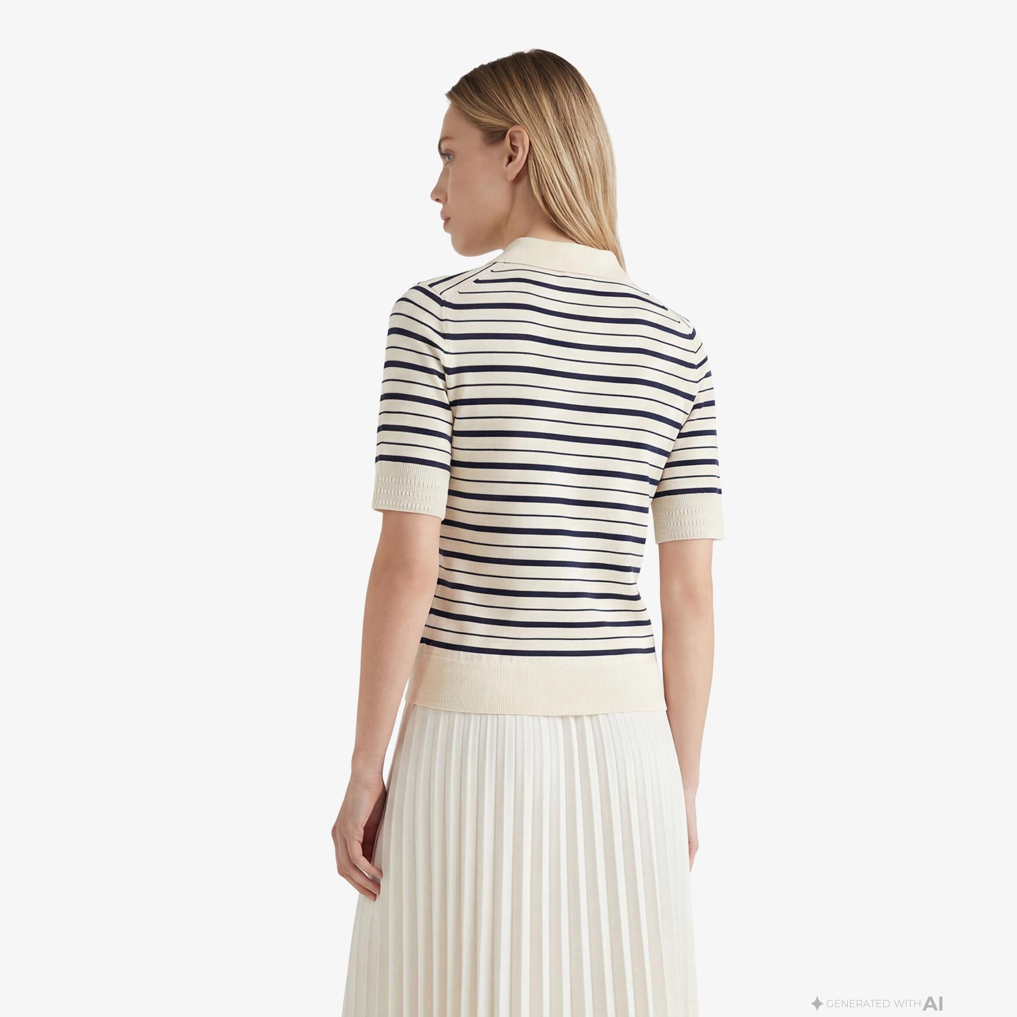 Tommy Hilfiger Jersey Fine Kadın Renkli Triko