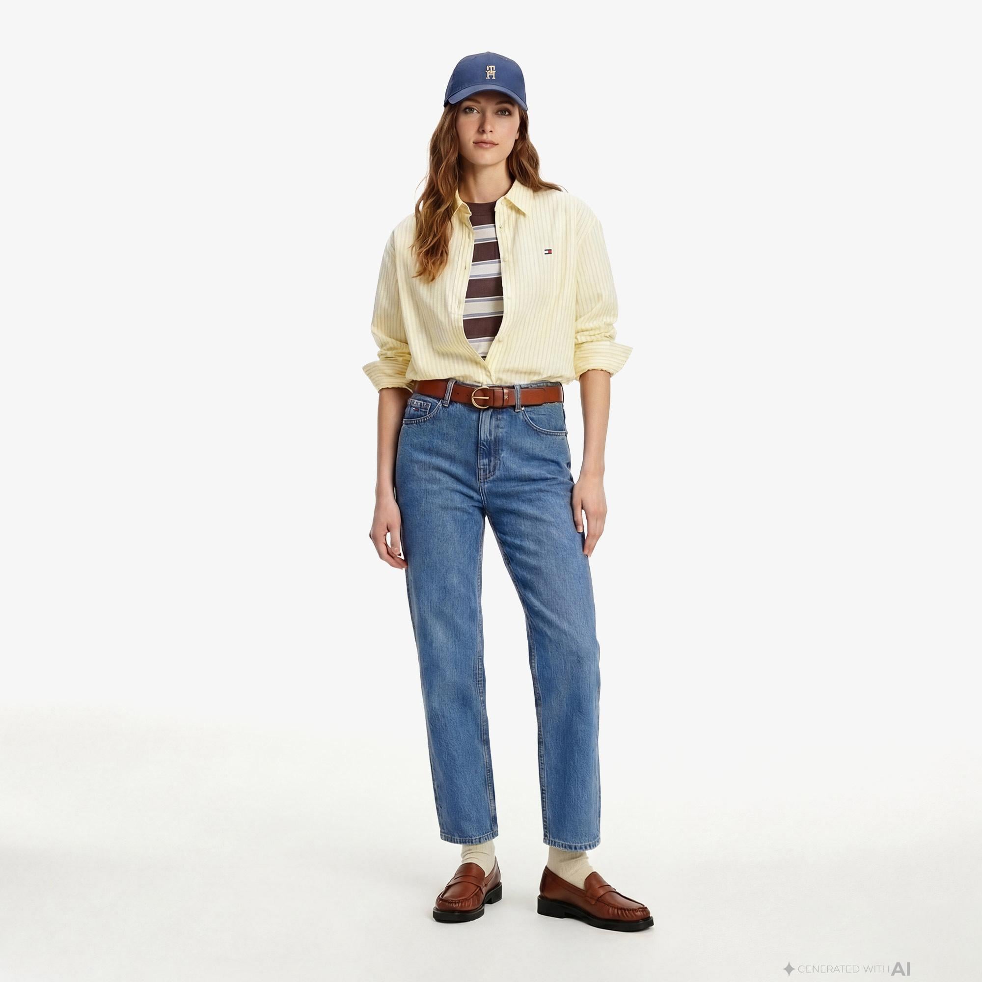 Tommy Hilfiger Authentic Wash Kadın Mavi Jean