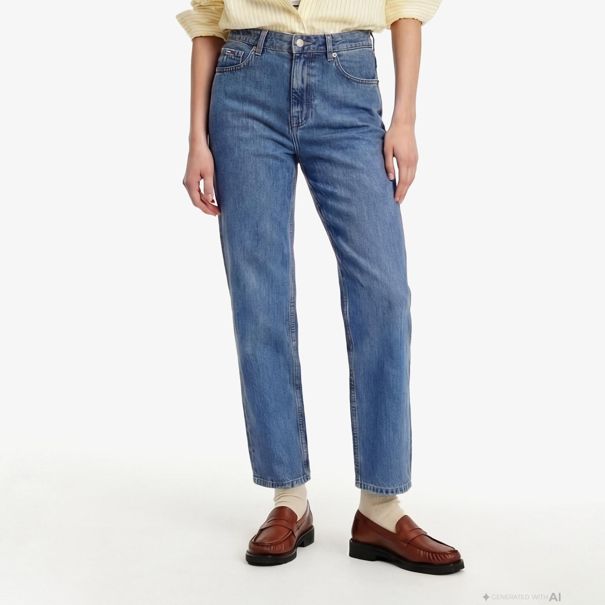Tommy Hilfiger Authentic Wash Kadın Mavi Jean