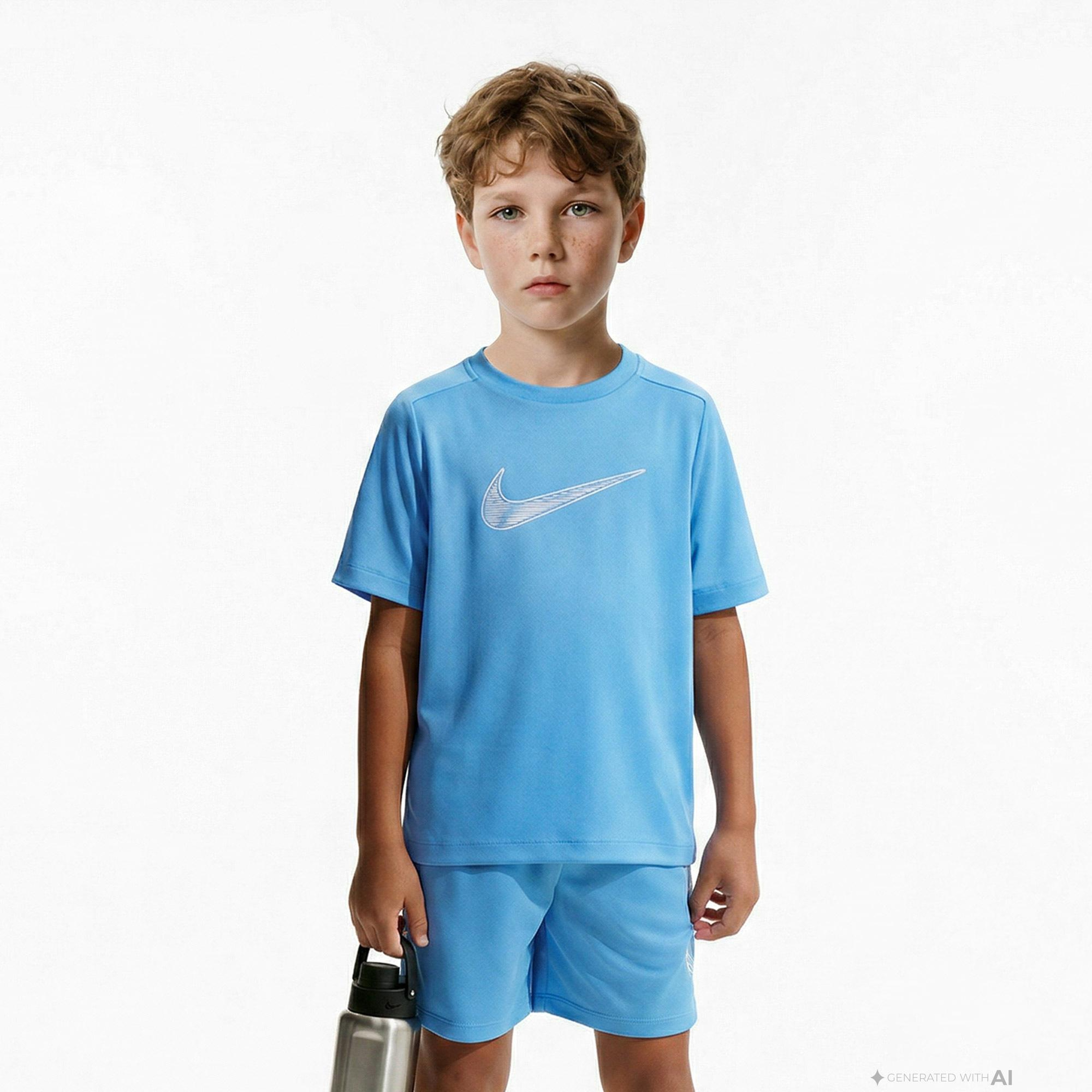Nike Dri-Fit Multi Çocuk Mavi T-Shirt