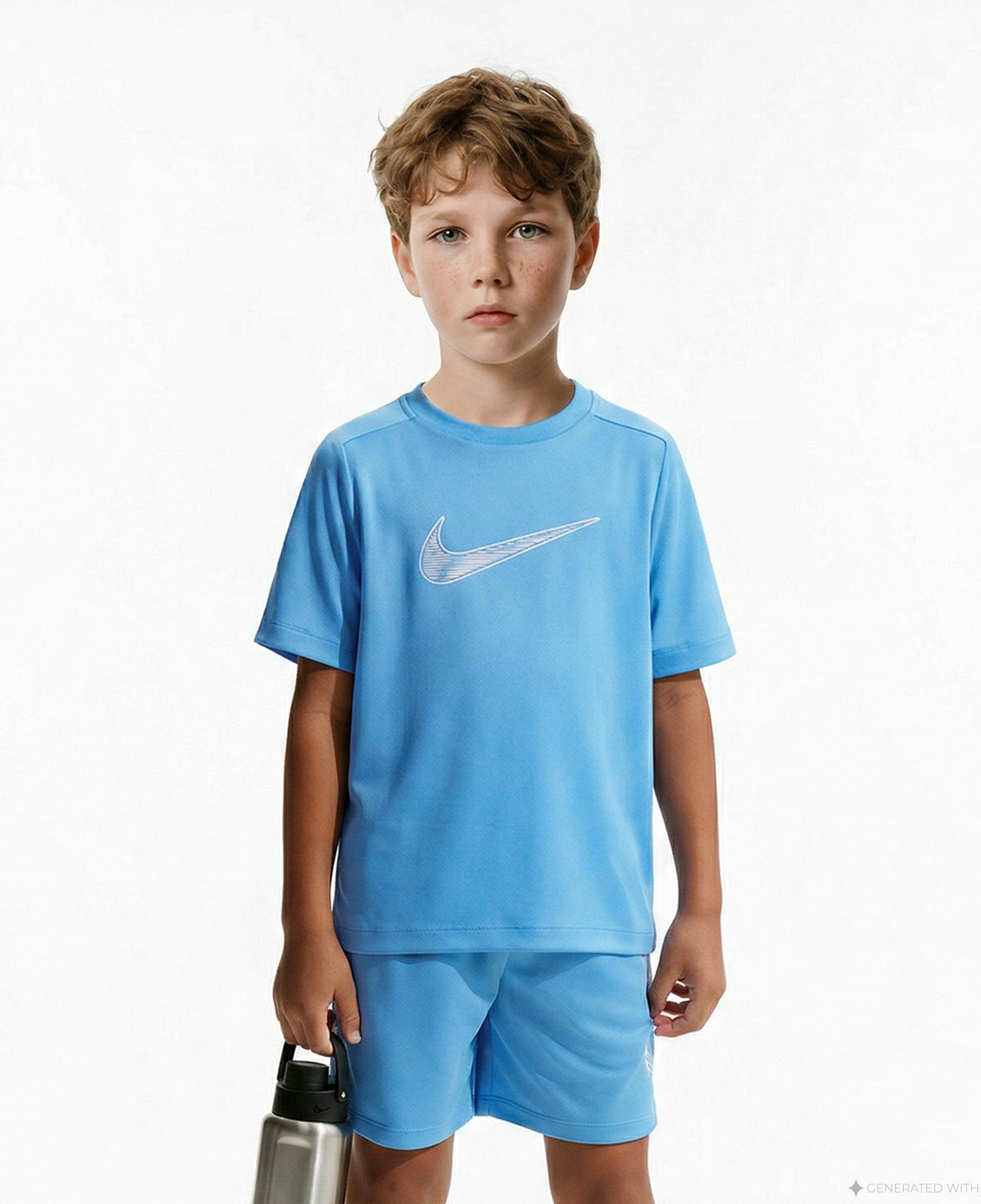 Nike Dri-Fit Multi Çocuk Mavi T-Shirt