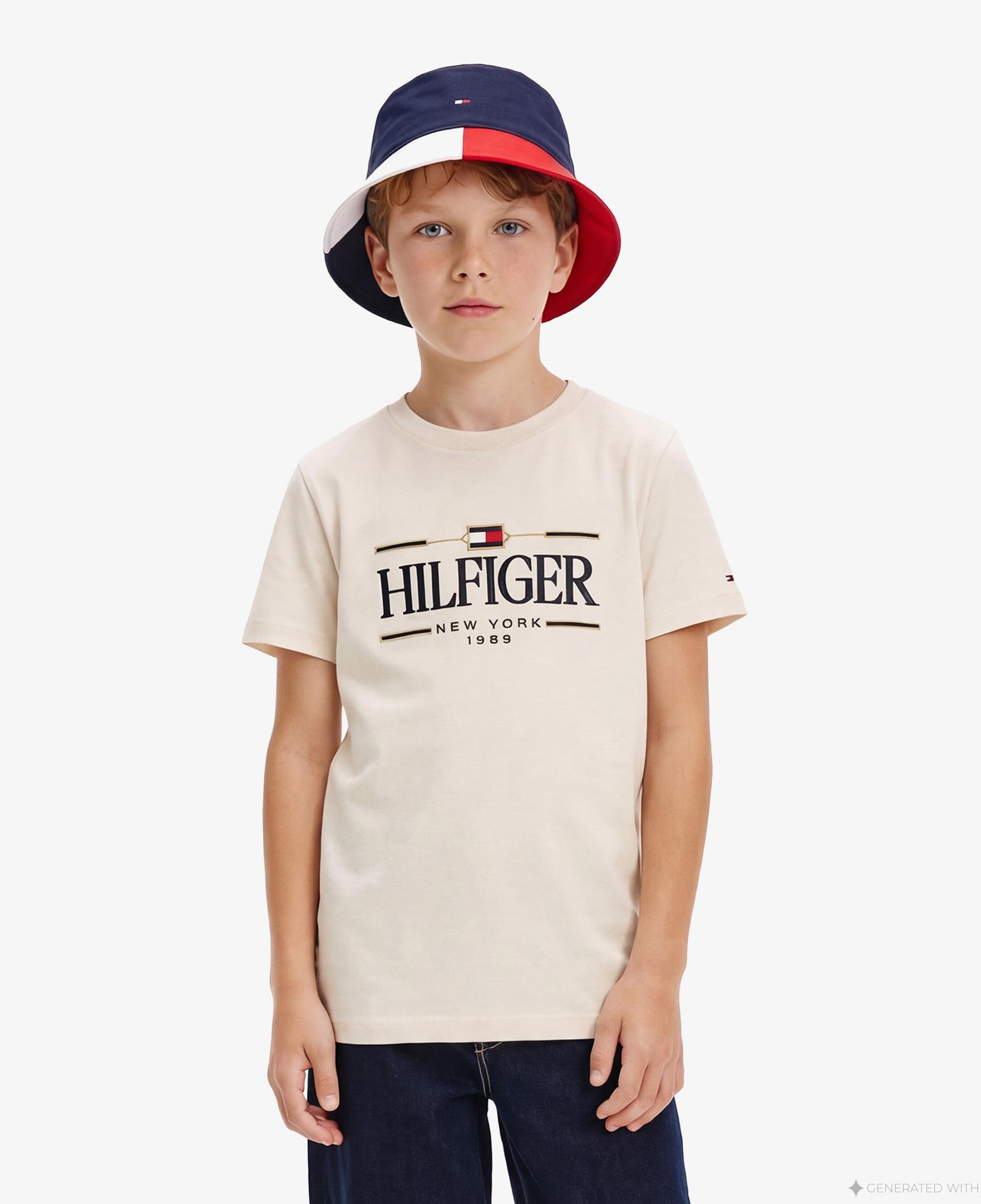 Tommy Hilfiger Icons Çocuk Beyaz T-Shirt