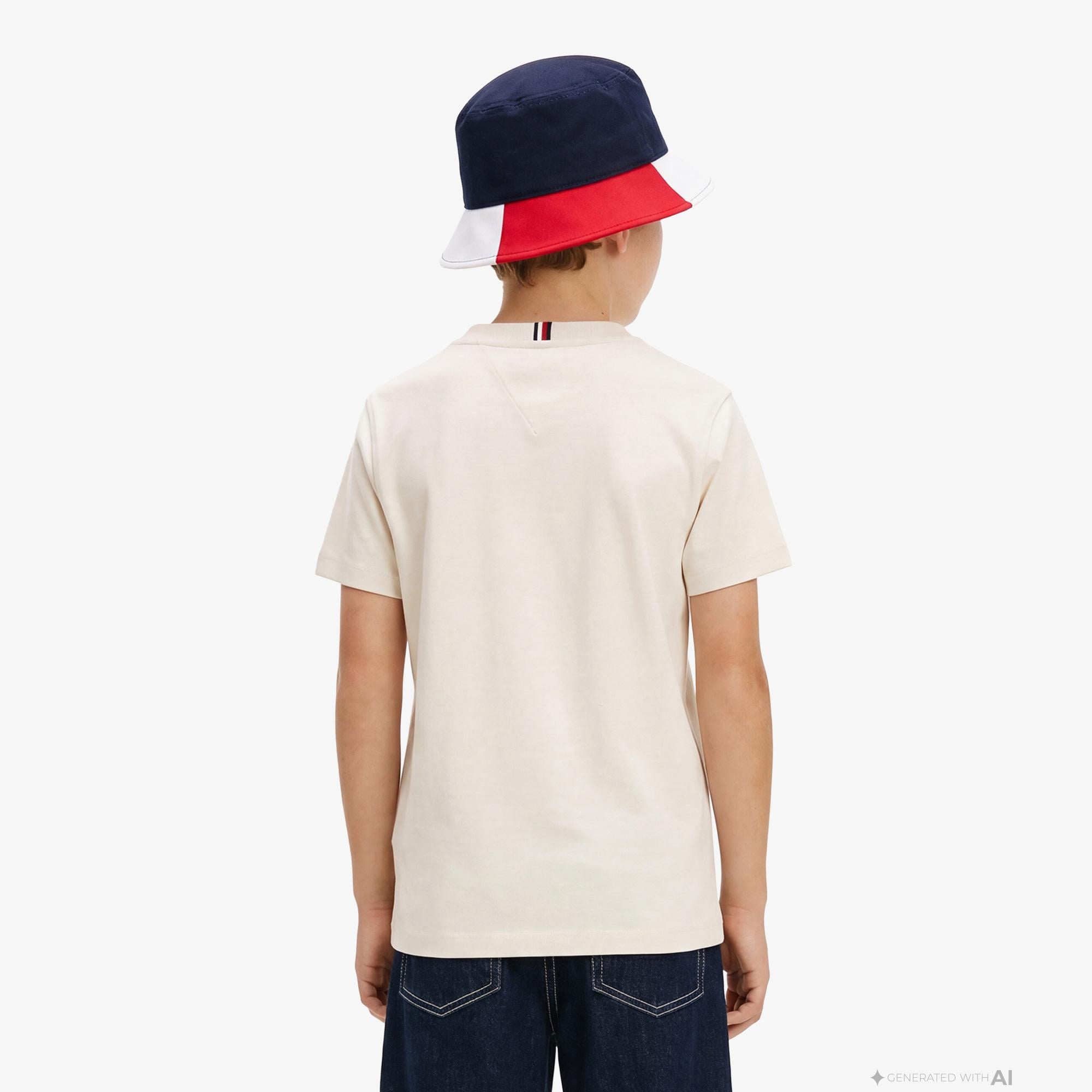 Tommy Hilfiger Icons Çocuk Beyaz T-Shirt